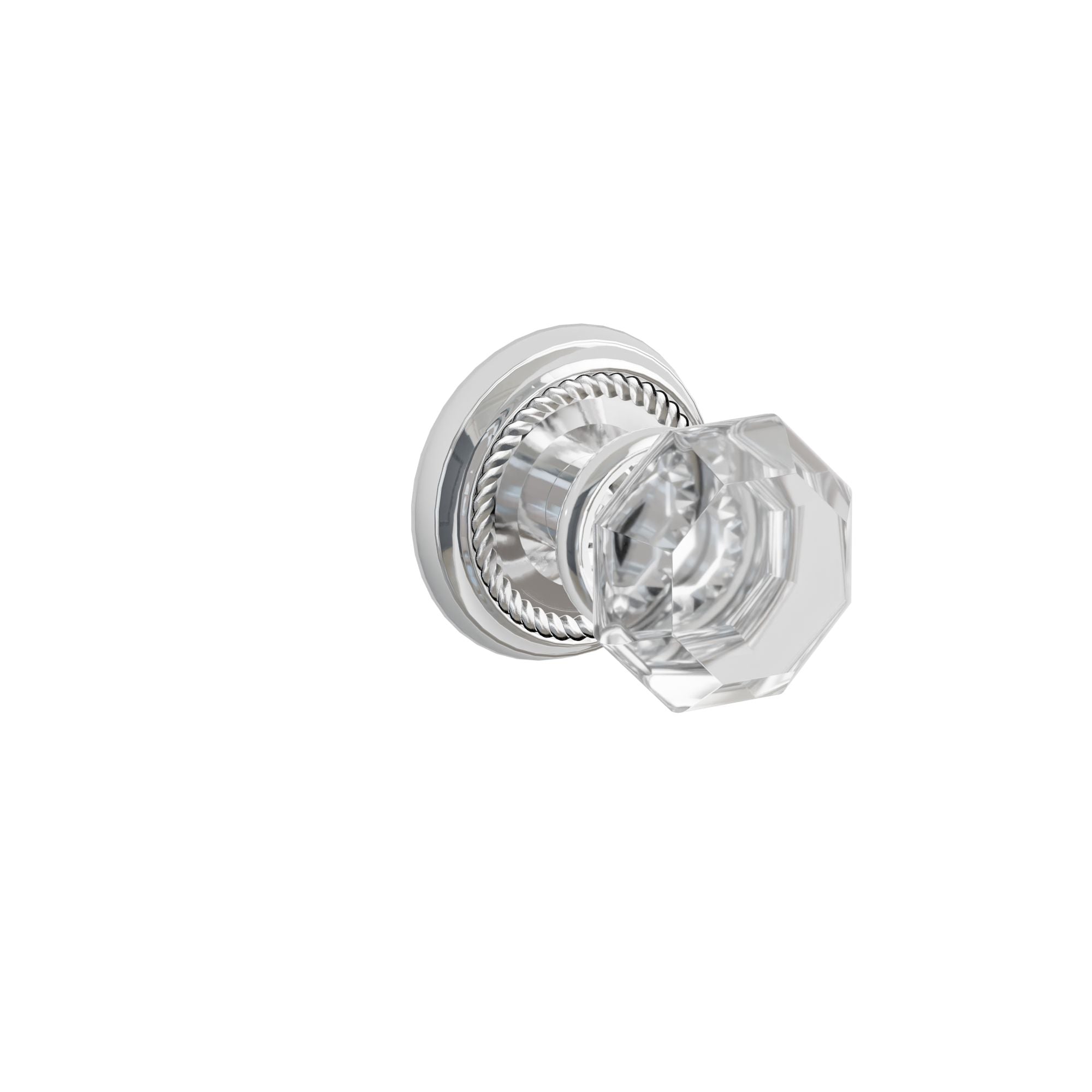 Emtek Concealed Fastener Old Town Knob Set with Rope Rosette