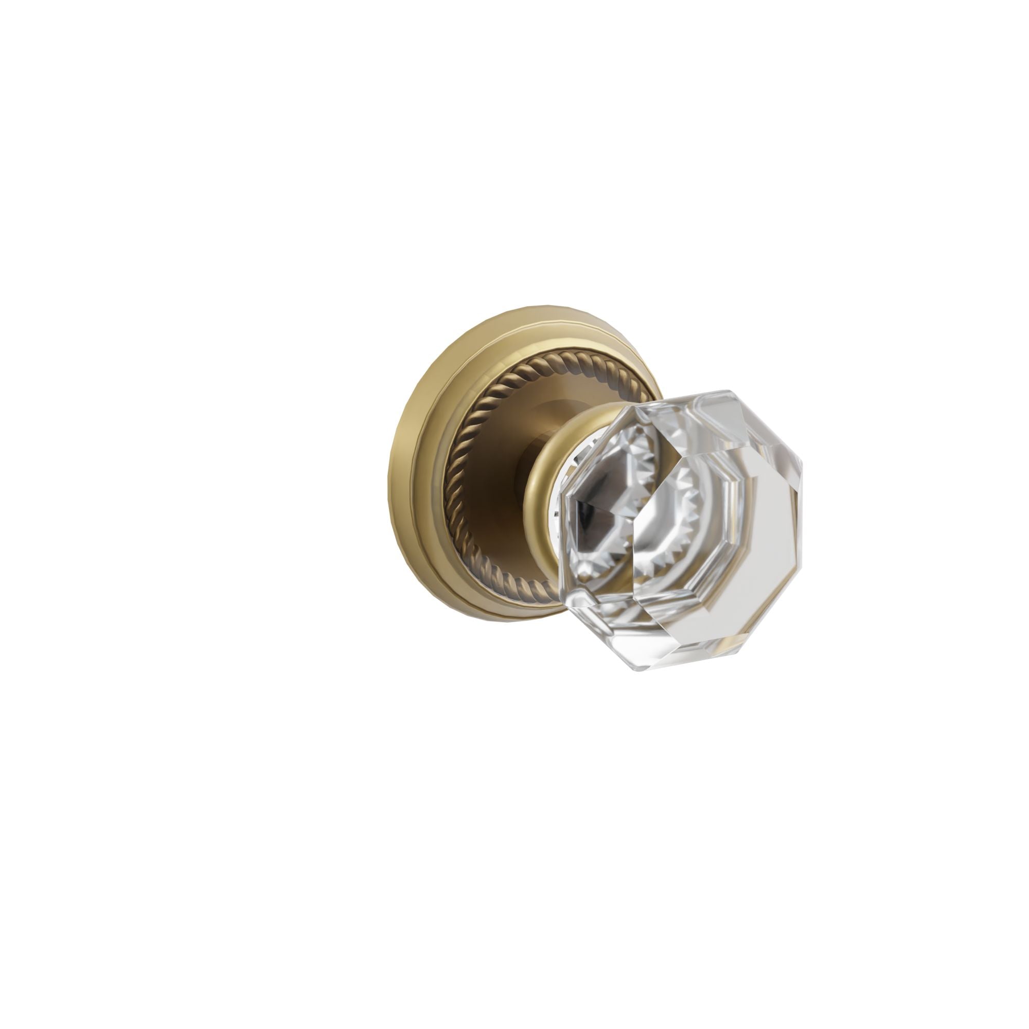 Emtek Concealed Fastener Old Town Knob Set with Rope Rosette