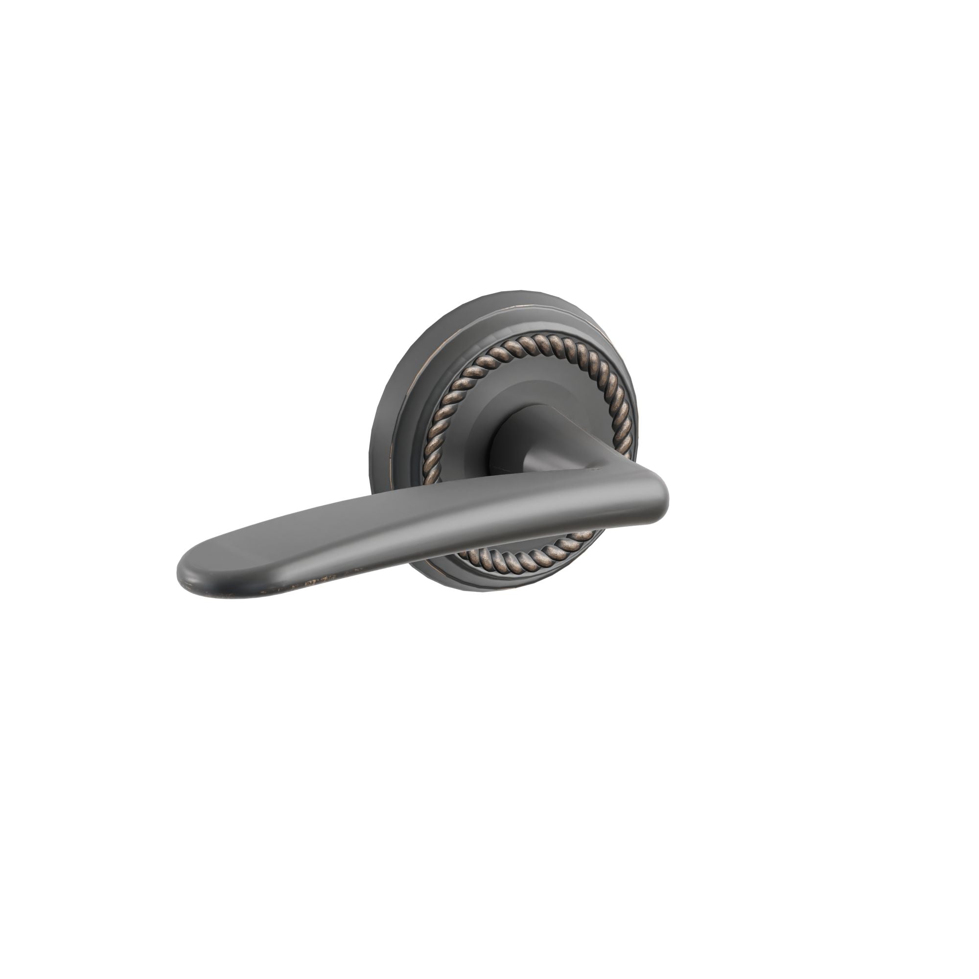 Emtek Concealed Fastener Poseidon Lever Set With Rope Rosette