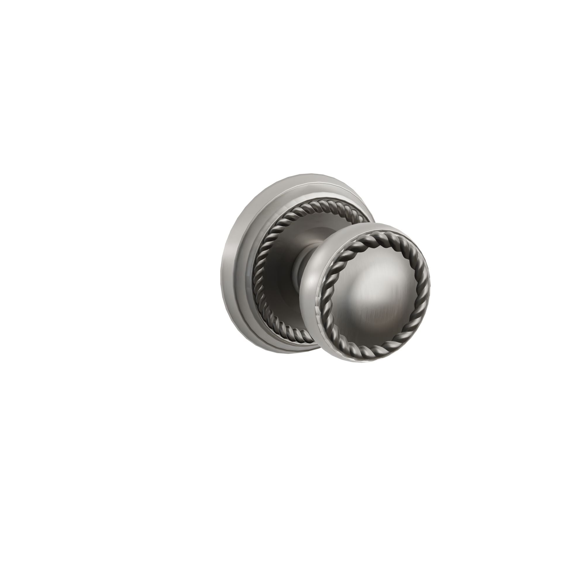 Emtek Concealed Fastener Rope Knob Set With Rope Rosette