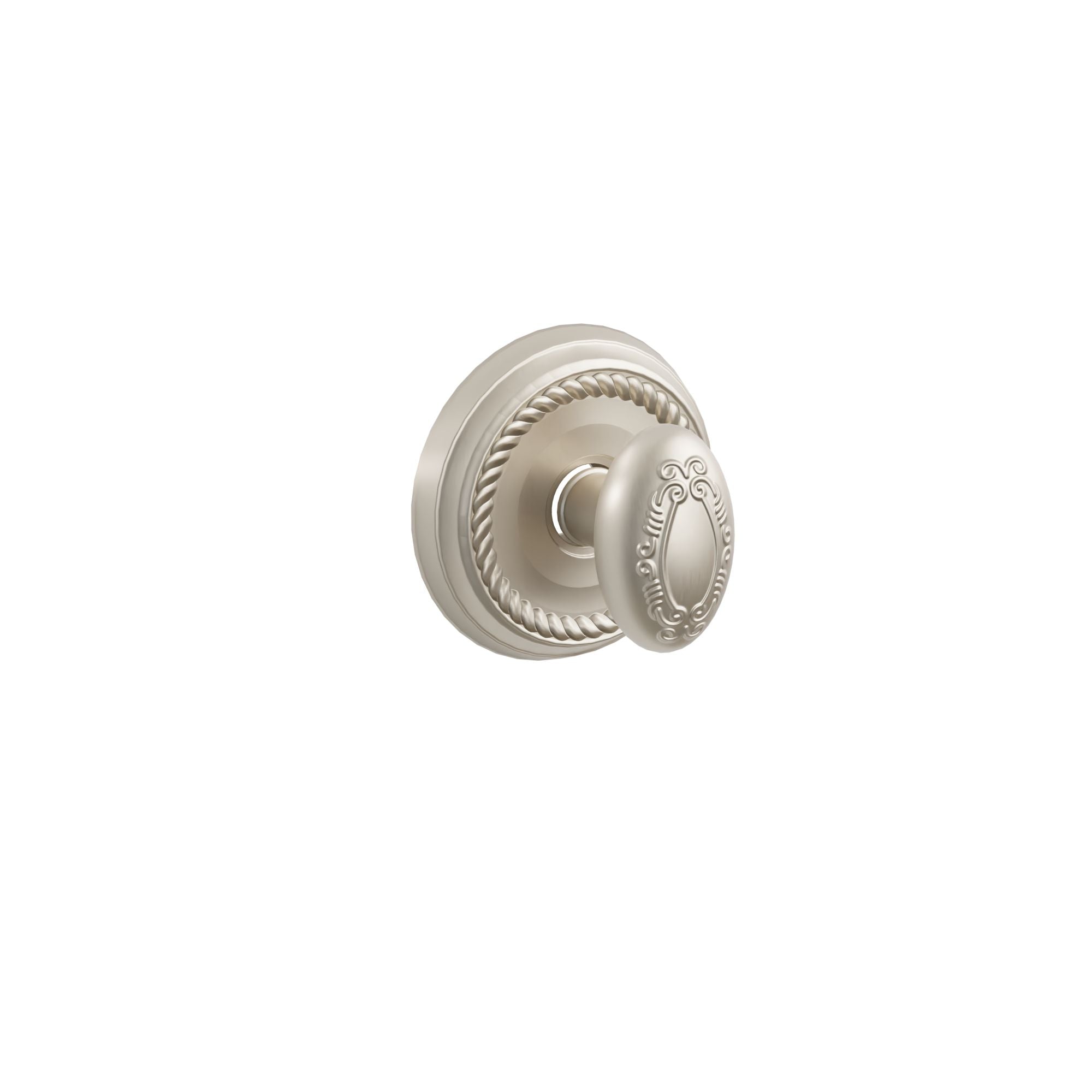 Emtek Concealed Fastener Victoria Knob Set With Rope Rosette