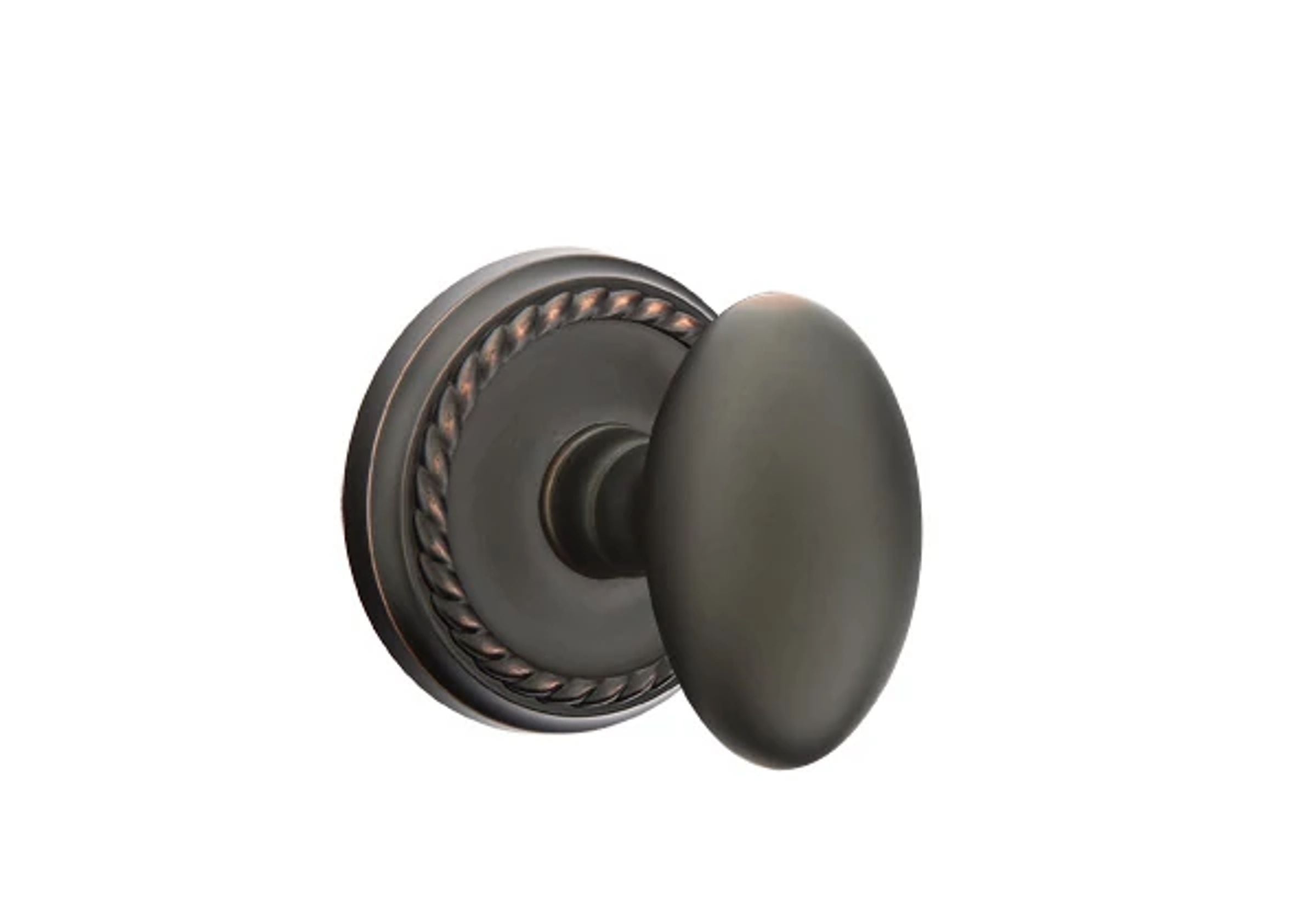 Emtek Egg Knob Set with Rope Rosette