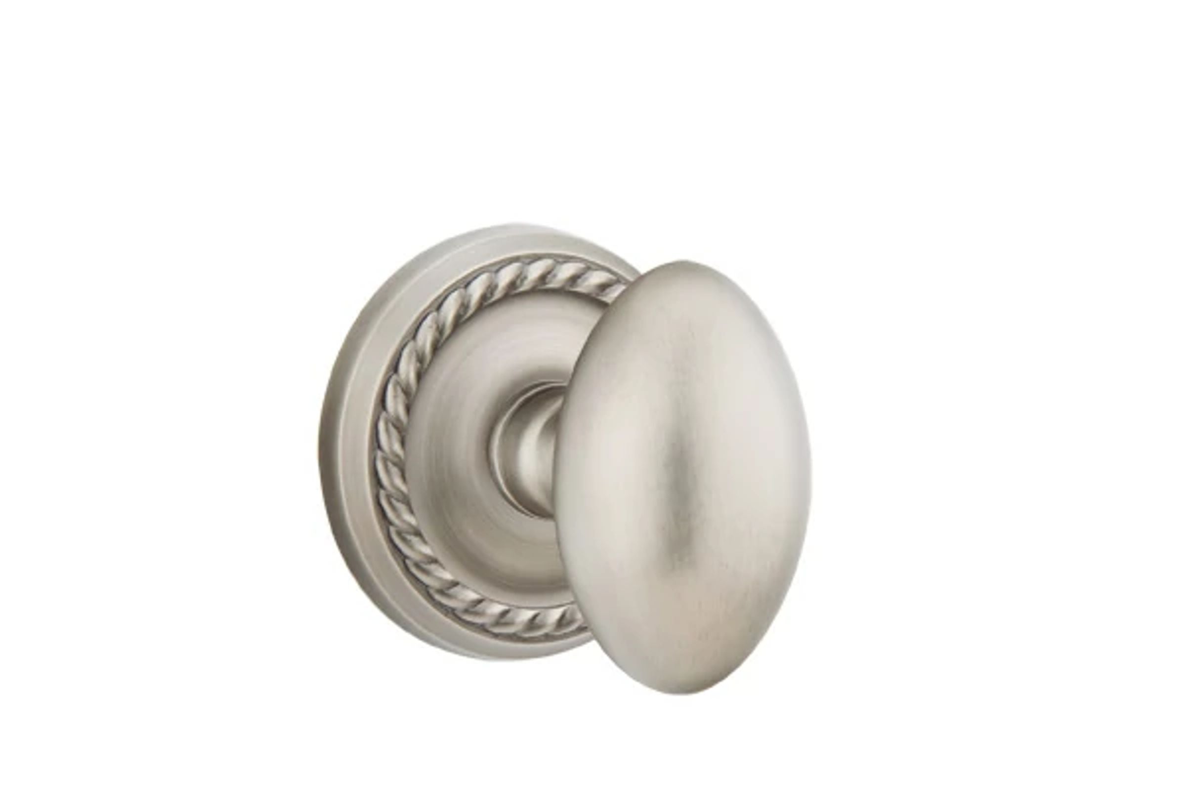 Emtek Concealed Fastener Egg Knob Set with Rope Rosette