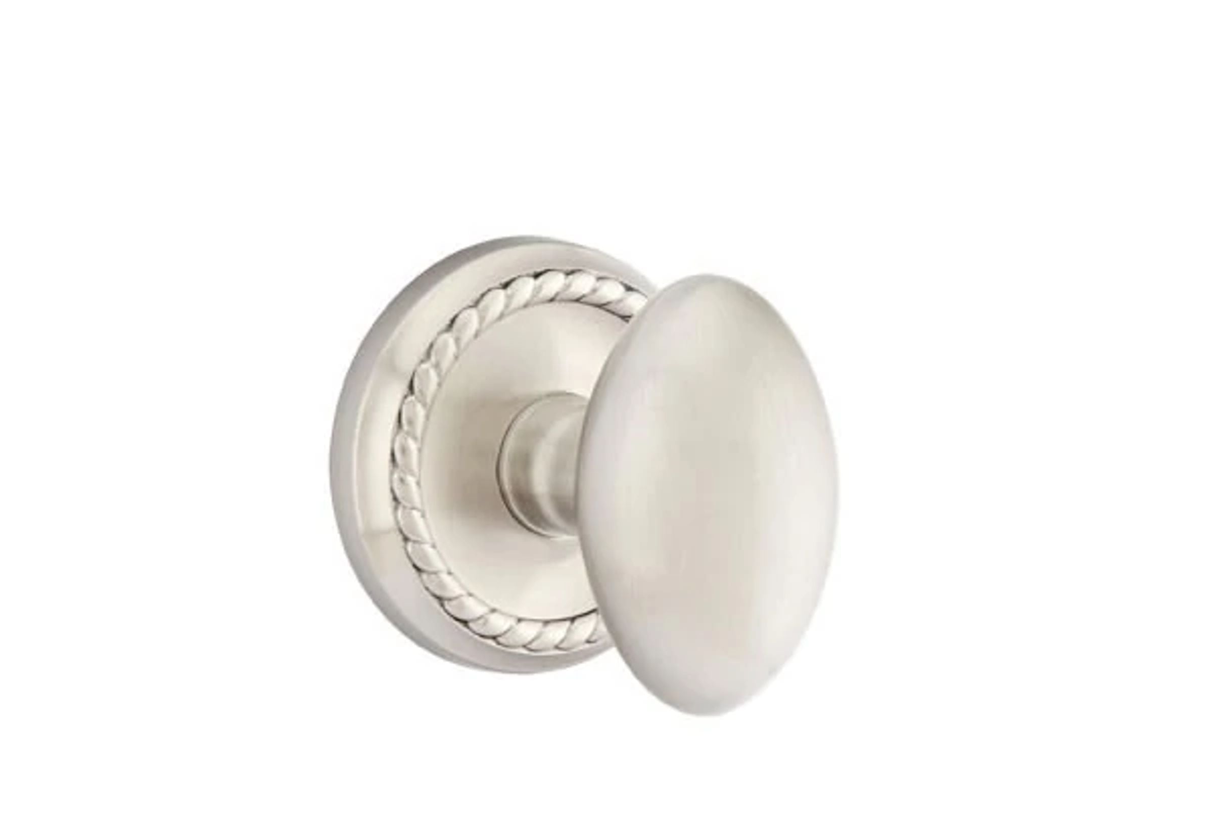 Emtek Concealed Fastener Egg Knob Set with Rope Rosette