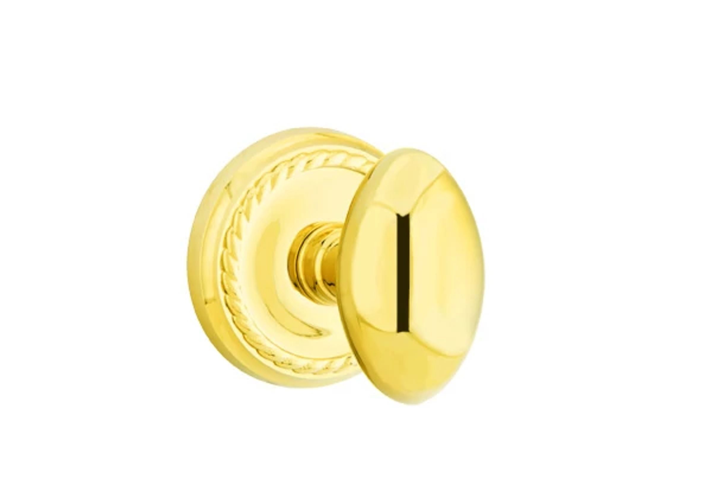 Emtek Concealed Fastener Egg Knob Set with Rope Rosette