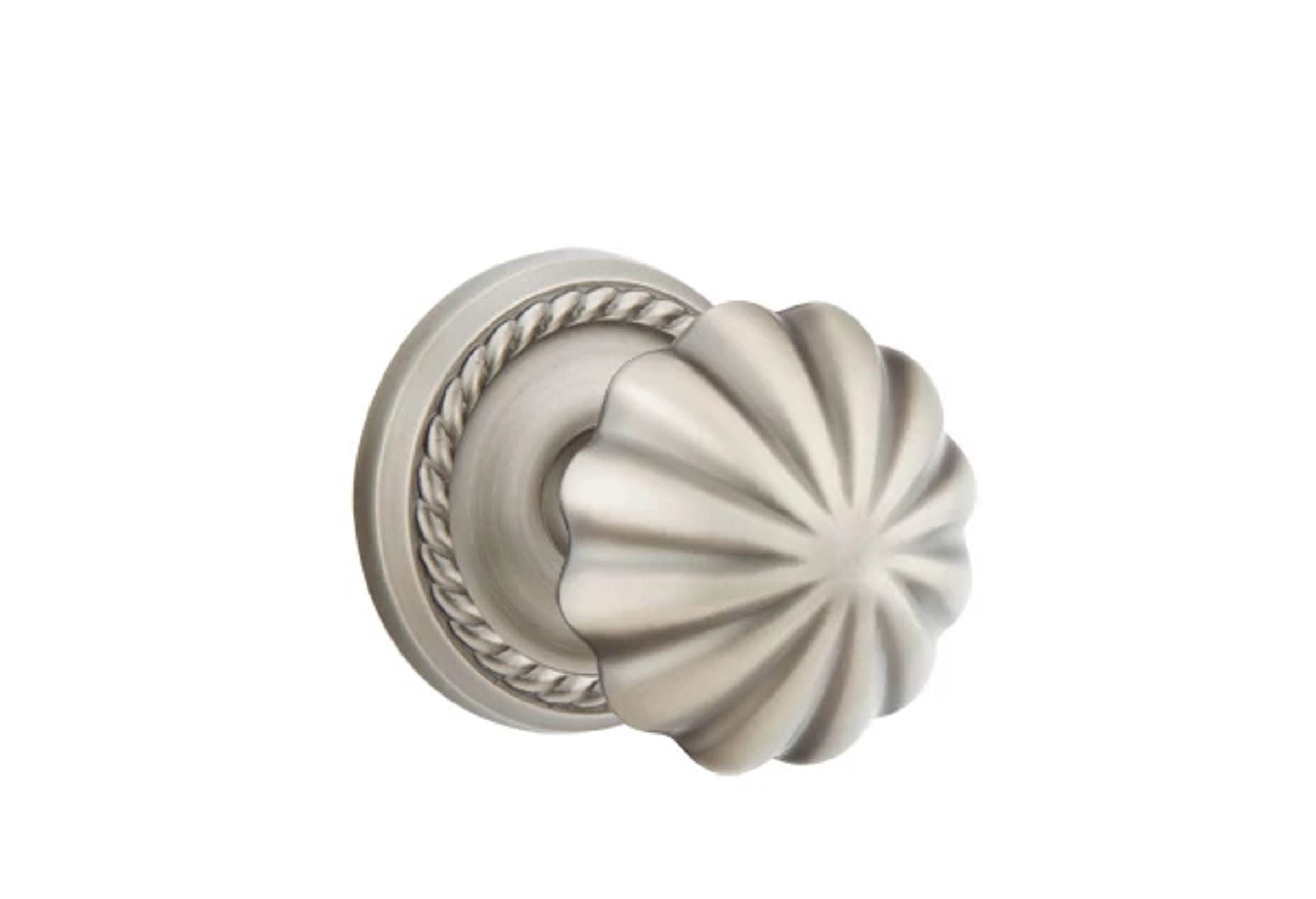 Emtek Concealed Fastener Melon Knob Set with Rope Rosette