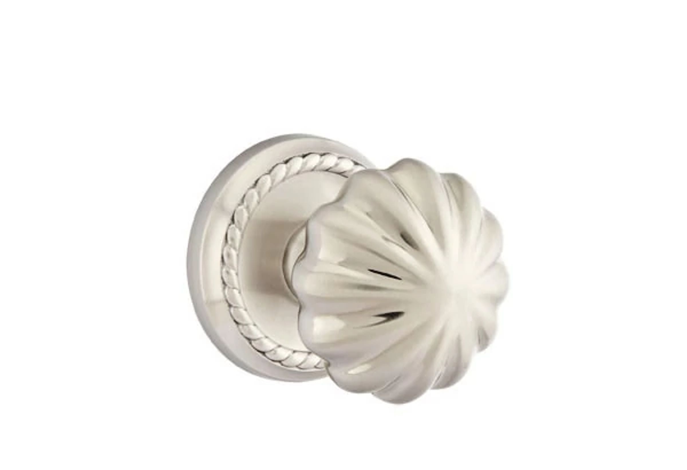 Emtek Concealed Fastener Melon Knob Set with Rope Rosette