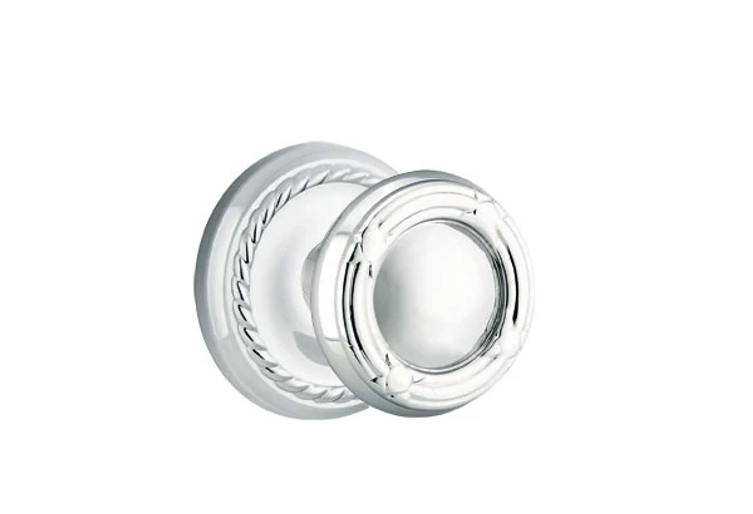 Emtek Concealed Fastener Ribbon & Reed Knob Set with Rope Rosette
