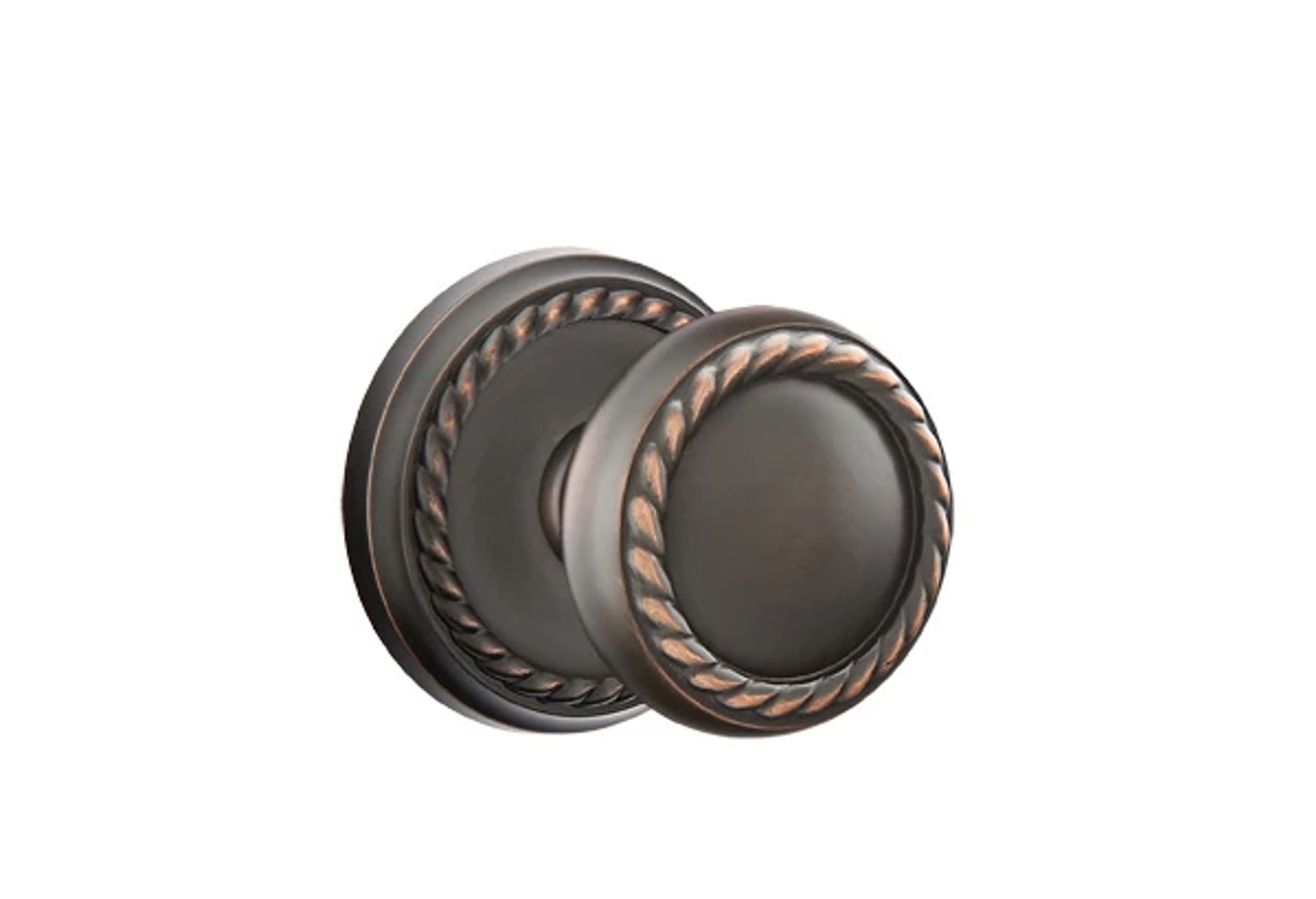 Emtek Concealed Fastener Rope Knob Set with Rope Rosette