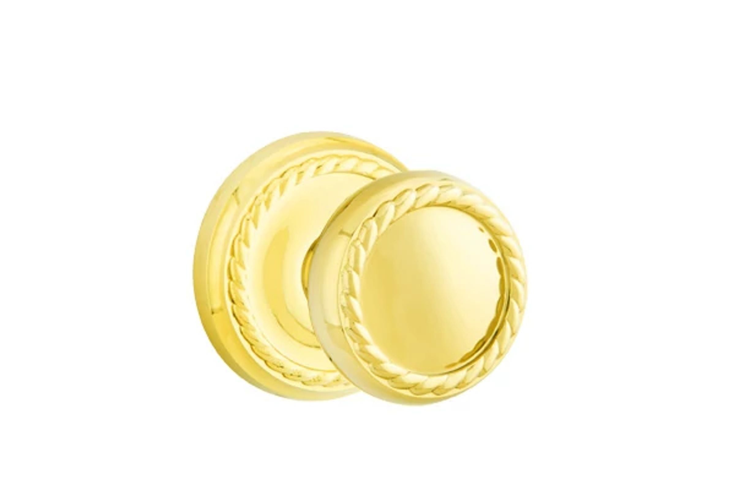 Emtek Concealed Fastener Rope Knob Set with Rope Rosette