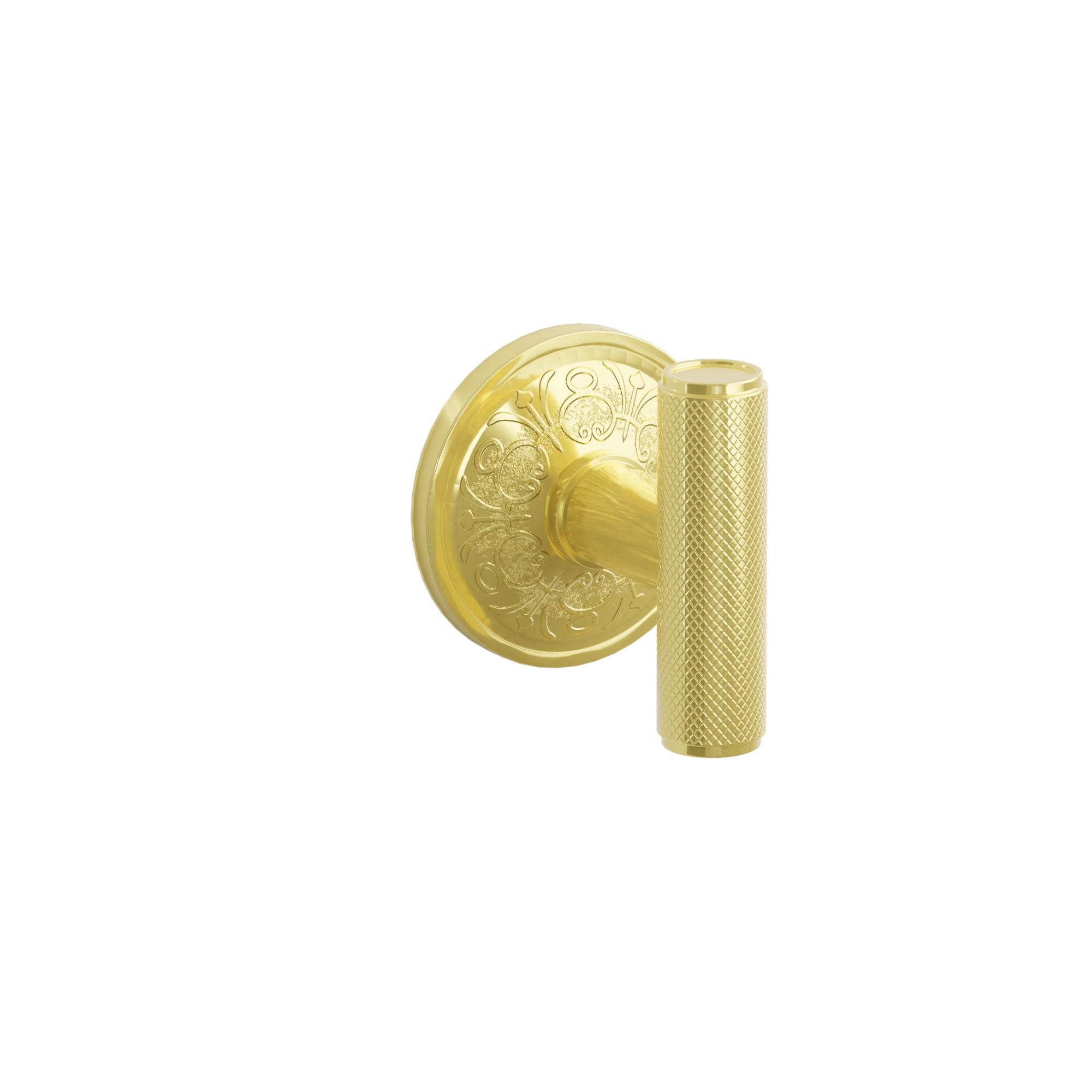 Emtek Concealed Fastener Ace Knurled Knob Set With Lancaster Rosette