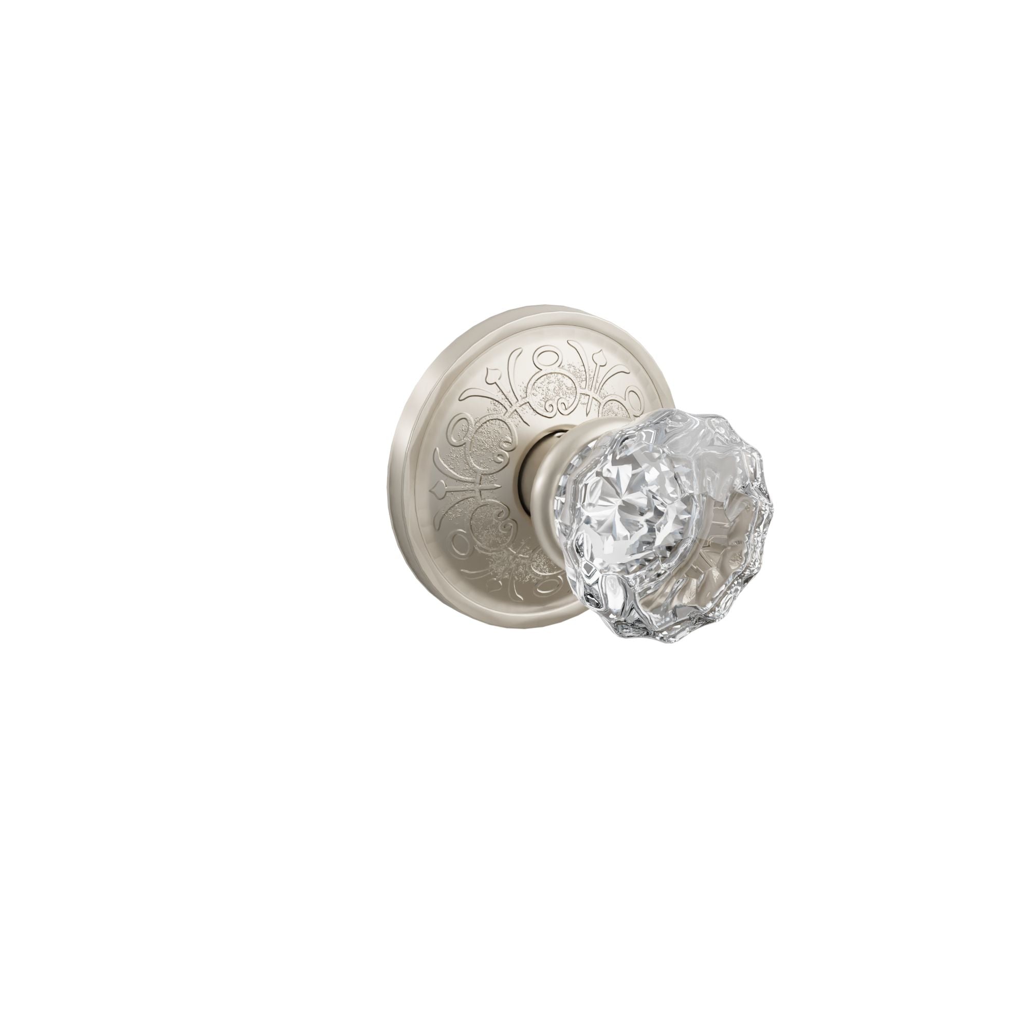 Emtek Concealed Fastener Astoria Glass Knob Set With Lancaster Rosette