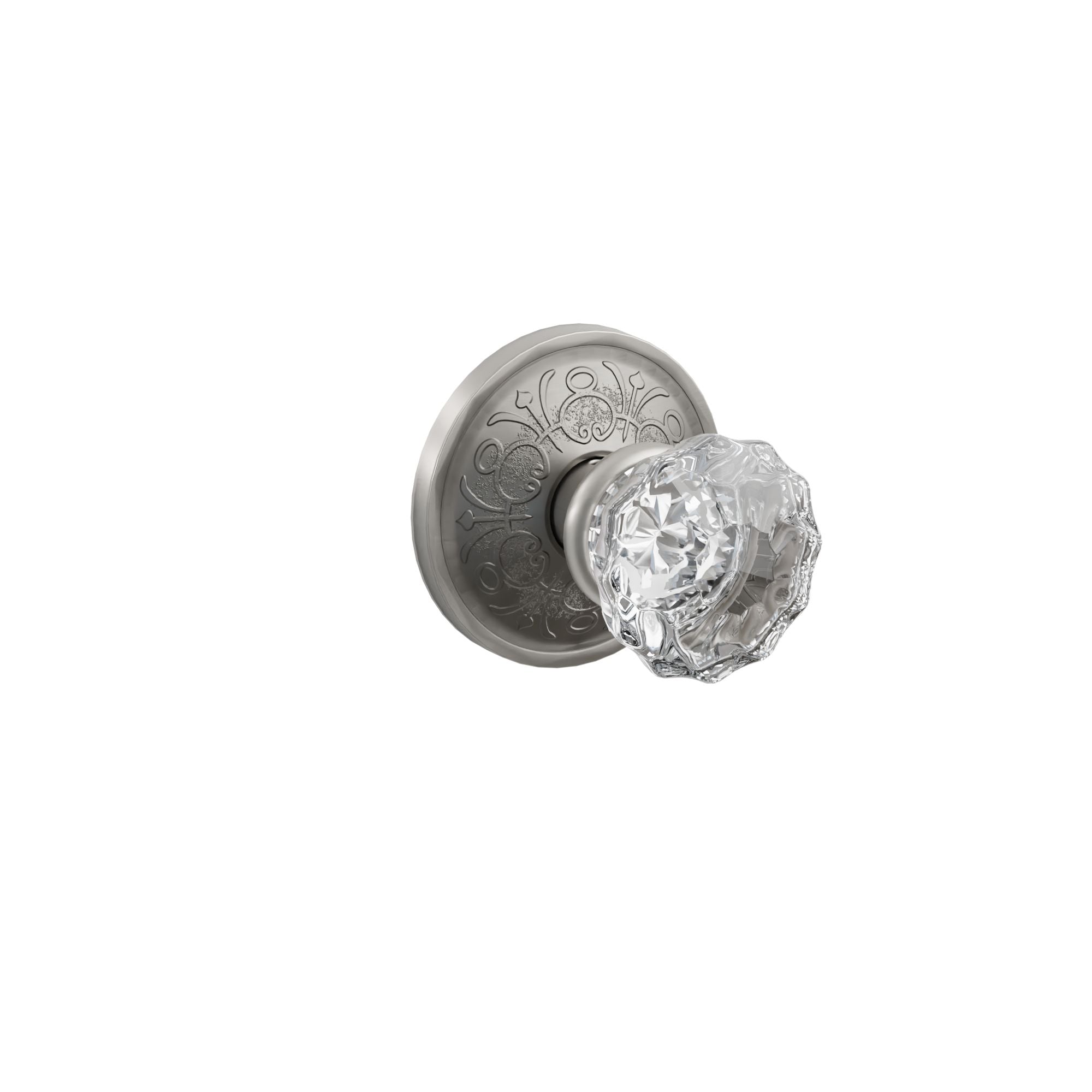 Emtek Concealed Fastener Astoria Glass Knob Set With Lancaster Rosette