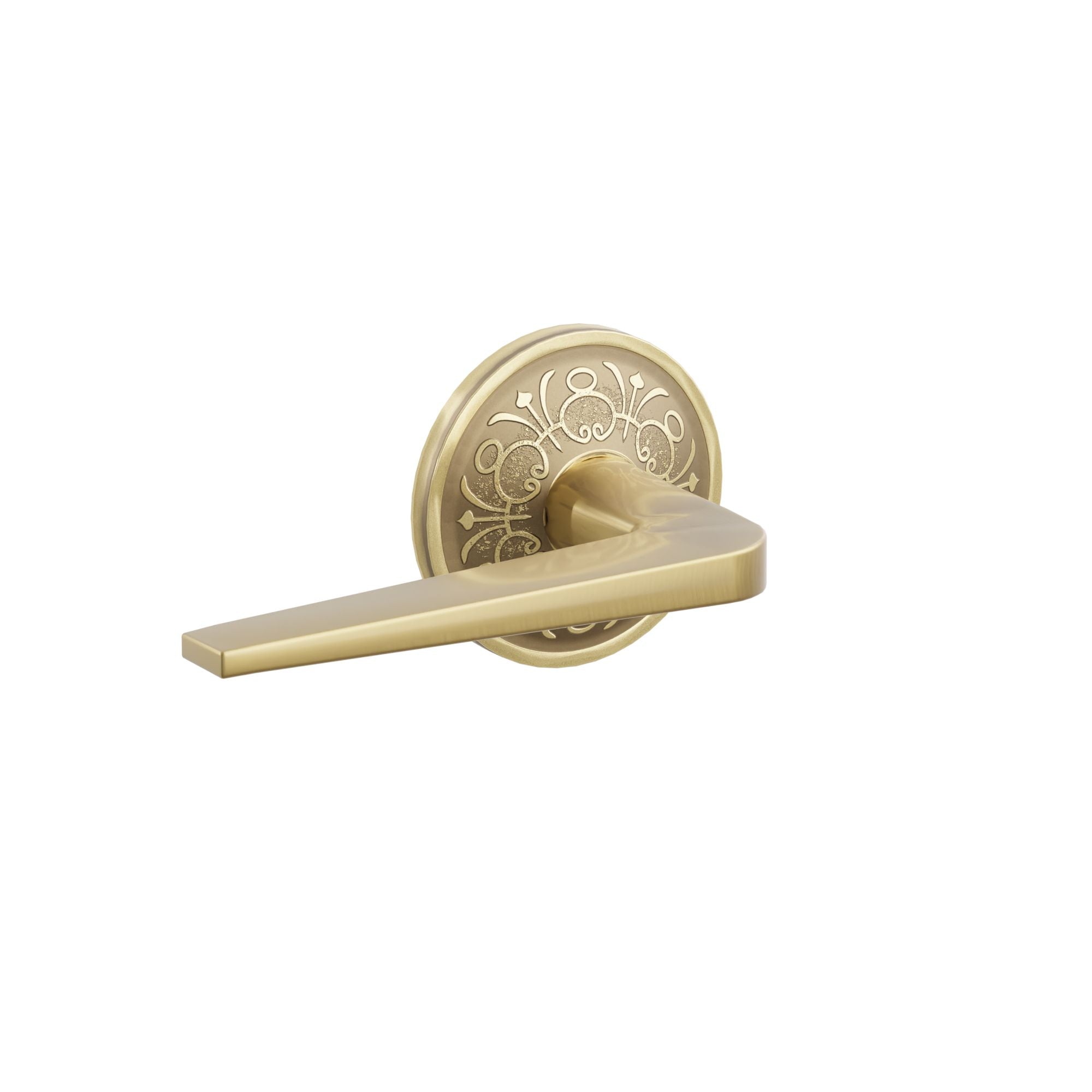 Emtek Athena Lever Set with Lancaster Rosette