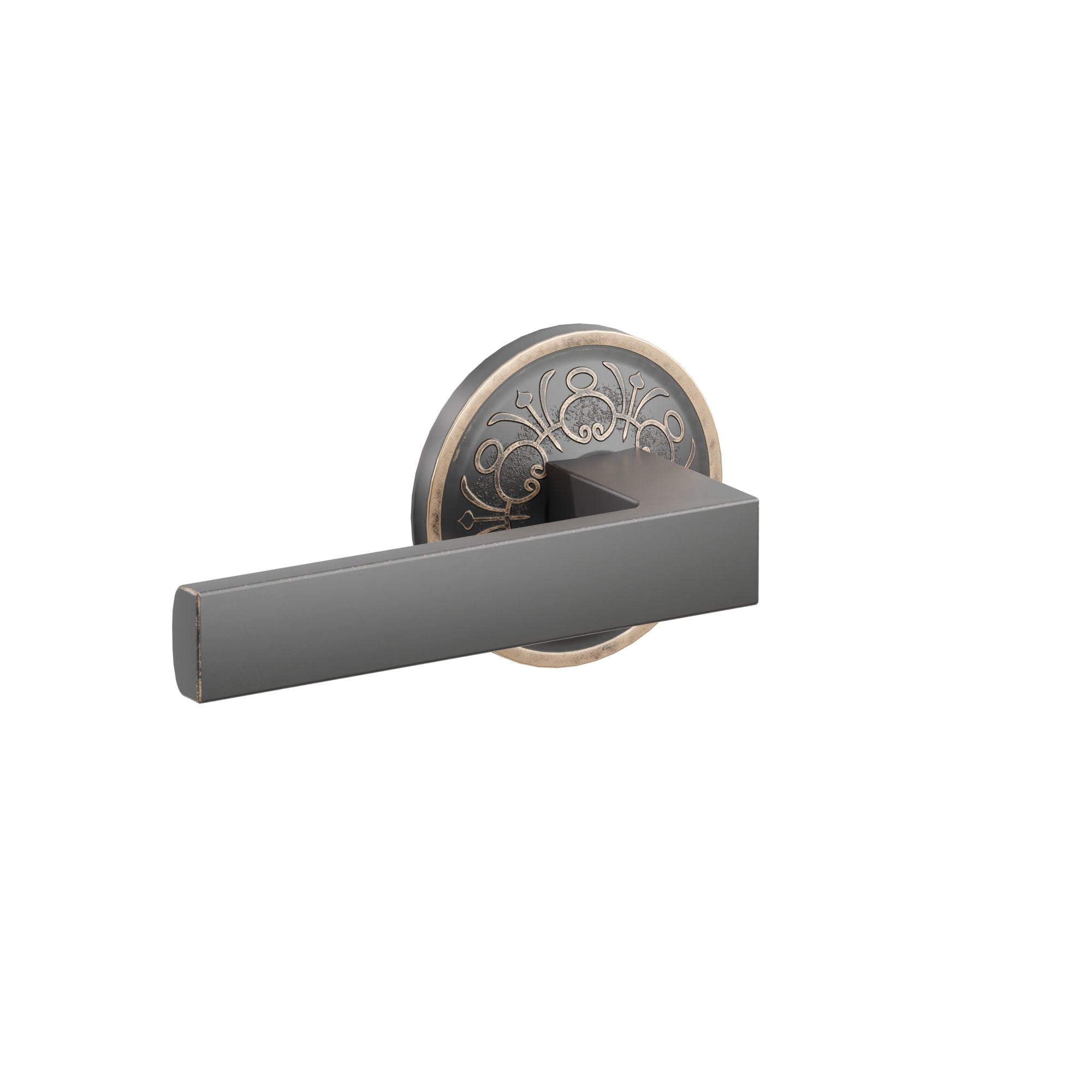 Emtek Cortina Lever Set with Lancaster Rosette