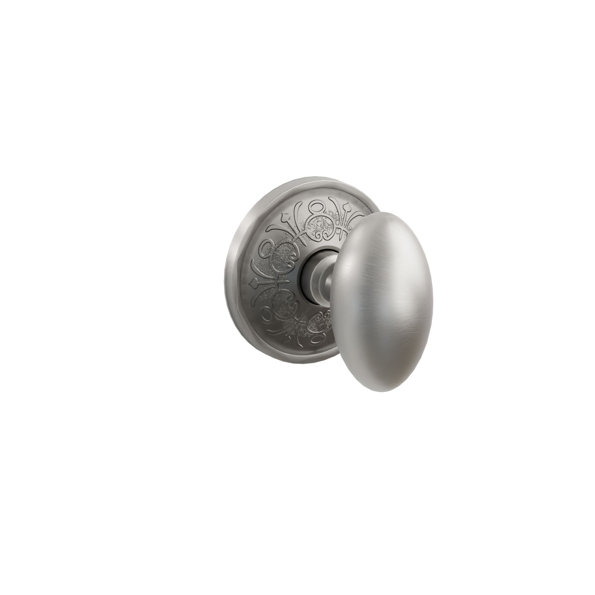 Emtek Concealed Fastener Egg Knob Set with Lancaster Rosette