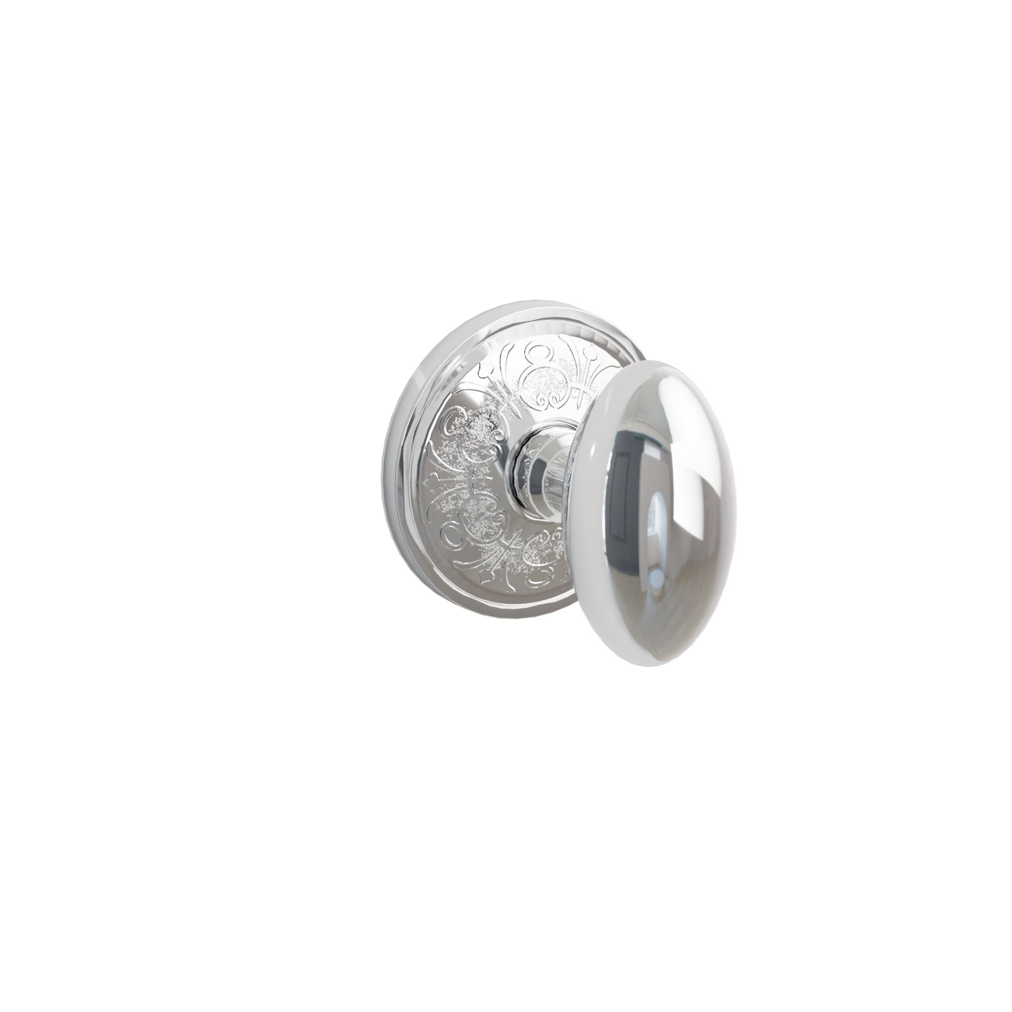Emtek Concealed Fastener Egg Knob Set with Lancaster Rosette