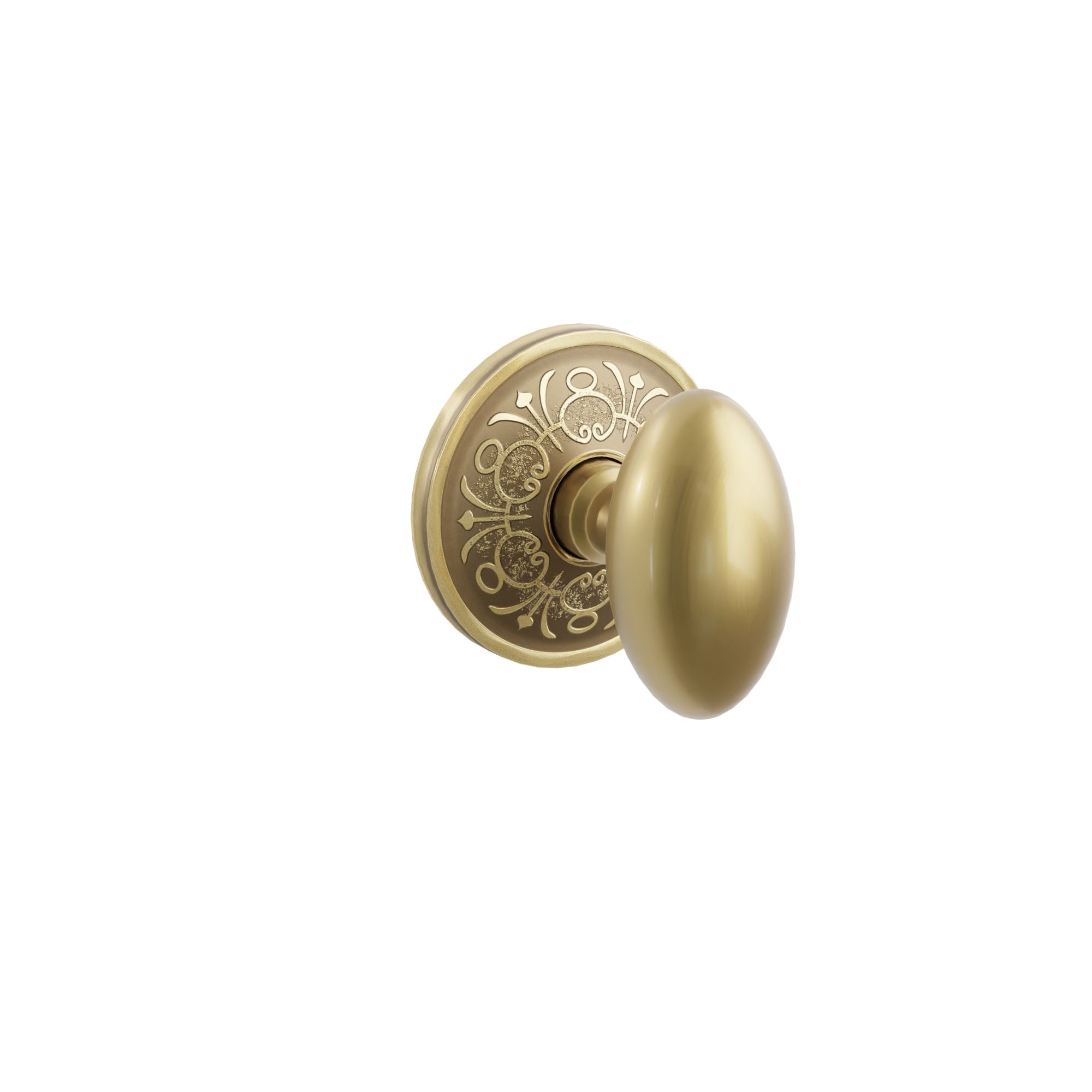 Emtek Concealed Fastener Egg Knob Set with Lancaster Rosette