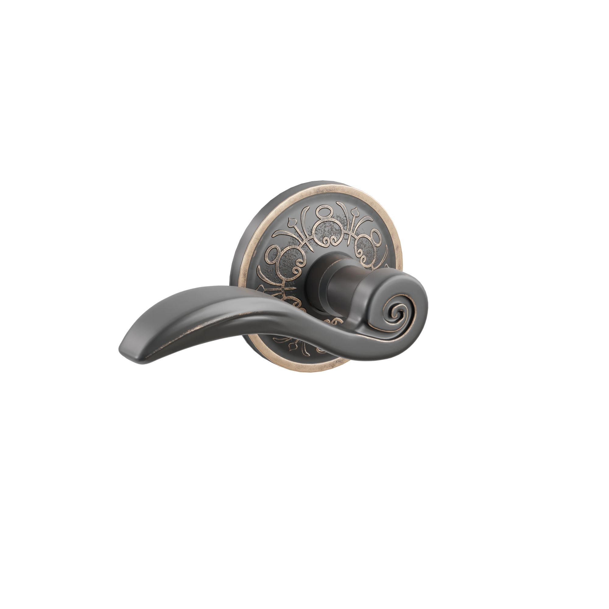 Emtek Elan Lever Set with Lancaster Rosette