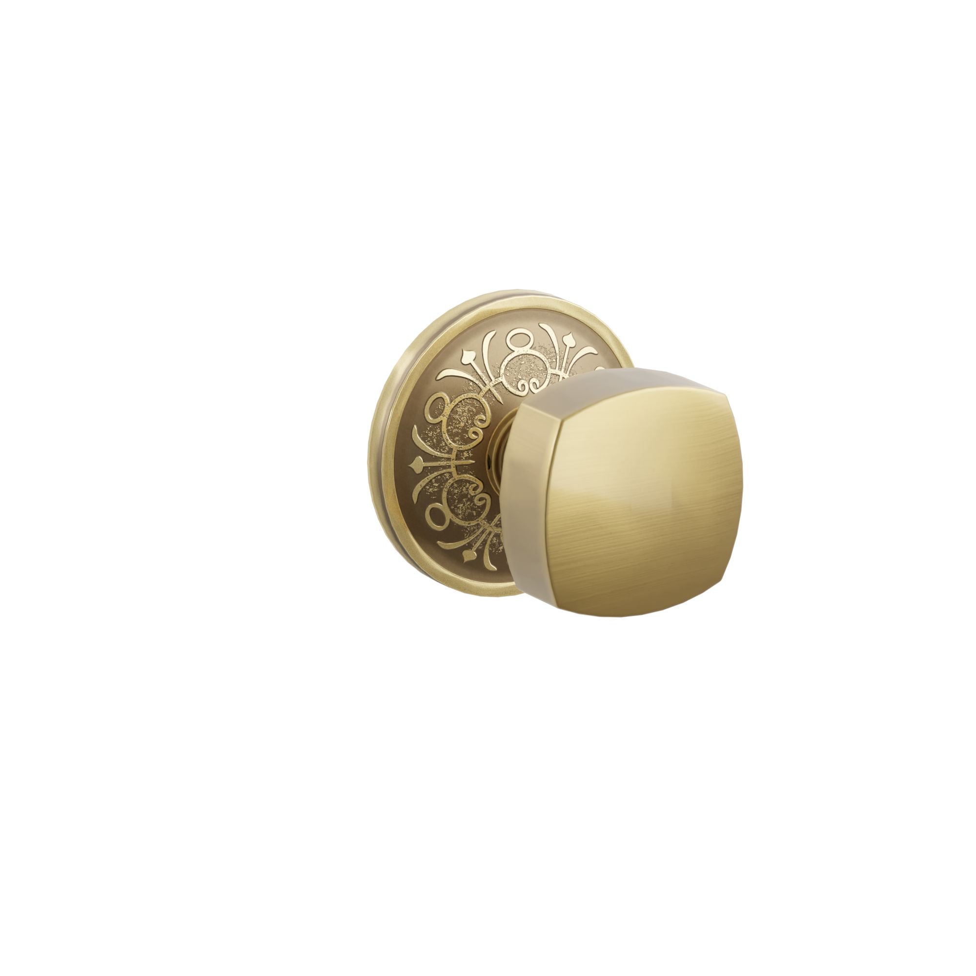 Emtek Concealed Fastener Freestone Knob Set With Lancaster Rosette