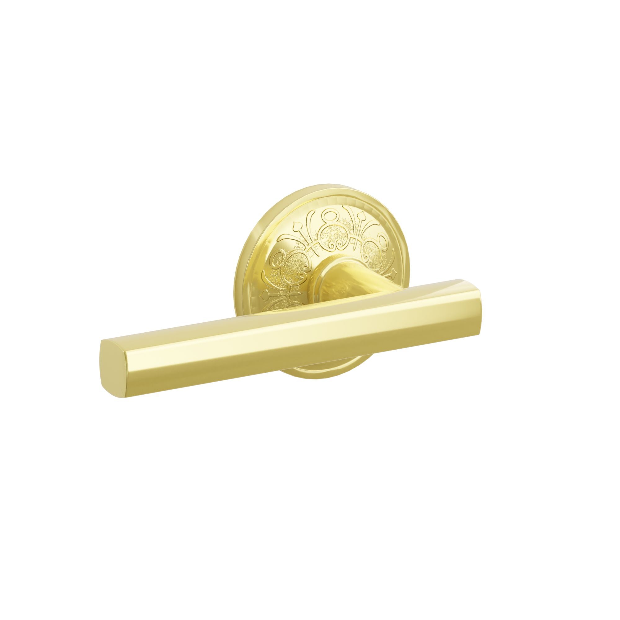 Emtek Concealed Fastener Freestone Lever Set With Lancaster Rosette