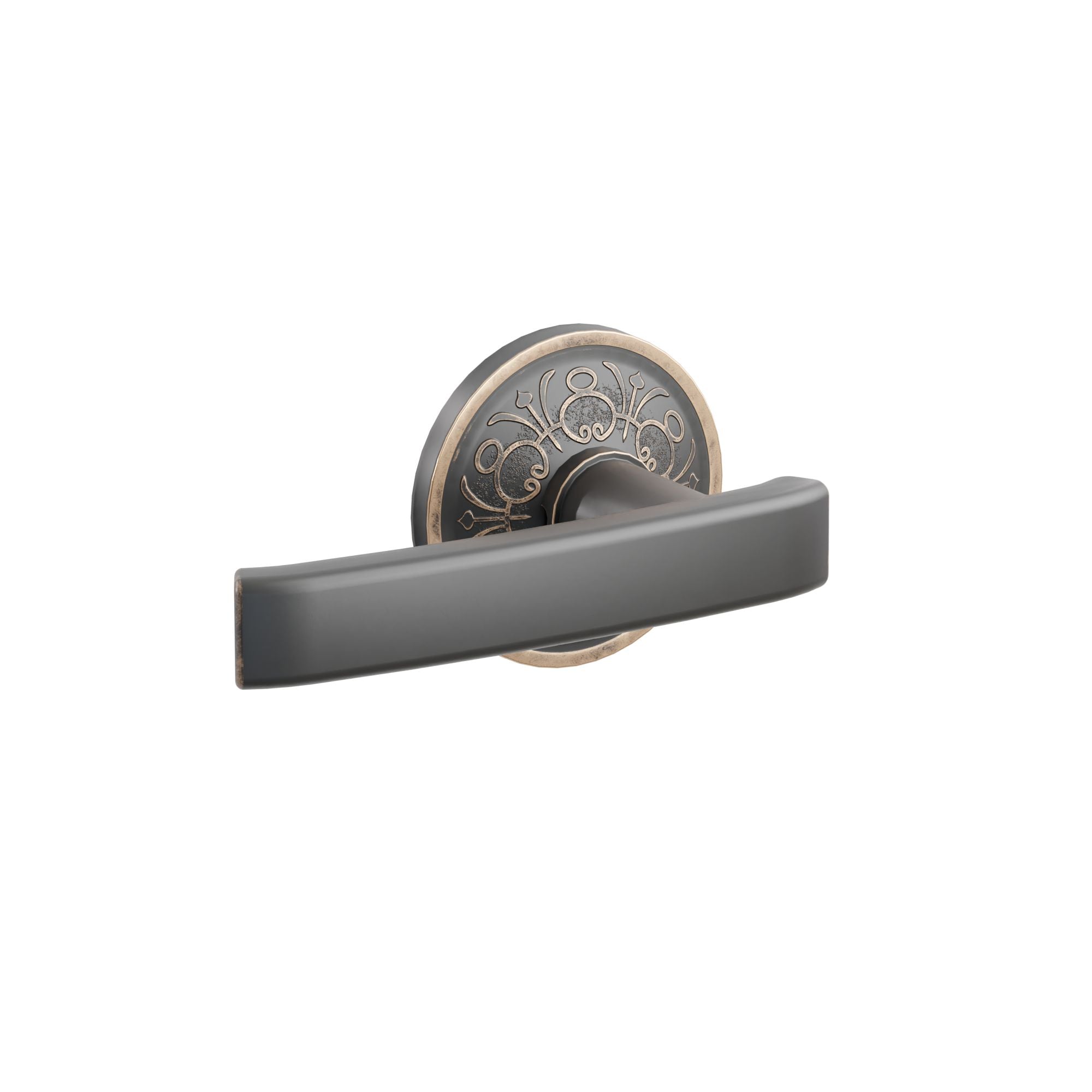 Emtek Freestone Lever Set with Lancaster Rosette