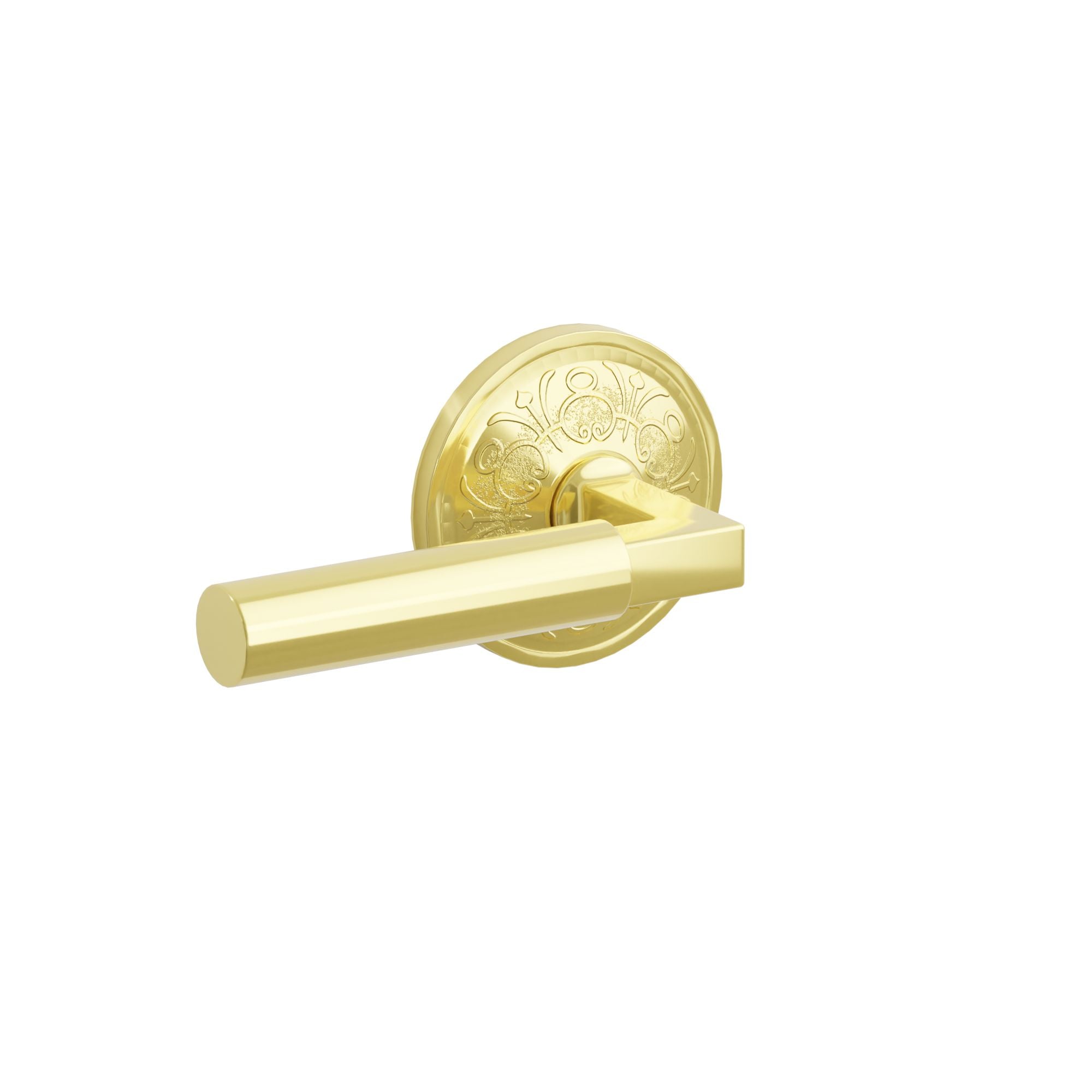 Emtek Geneva Lever Set with Lancaster Rosette