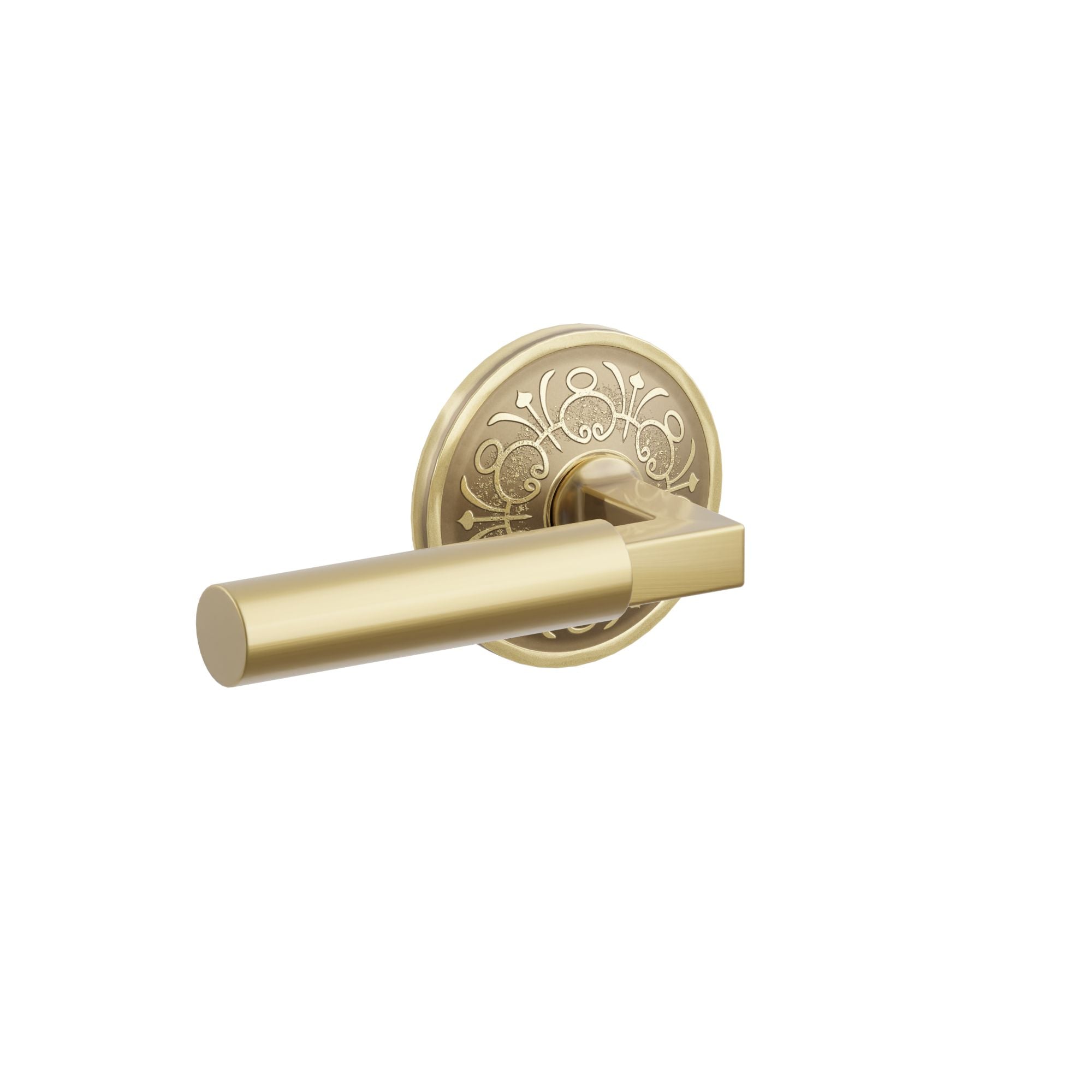 Emtek Geneva Lever Set with Lancaster Rosette