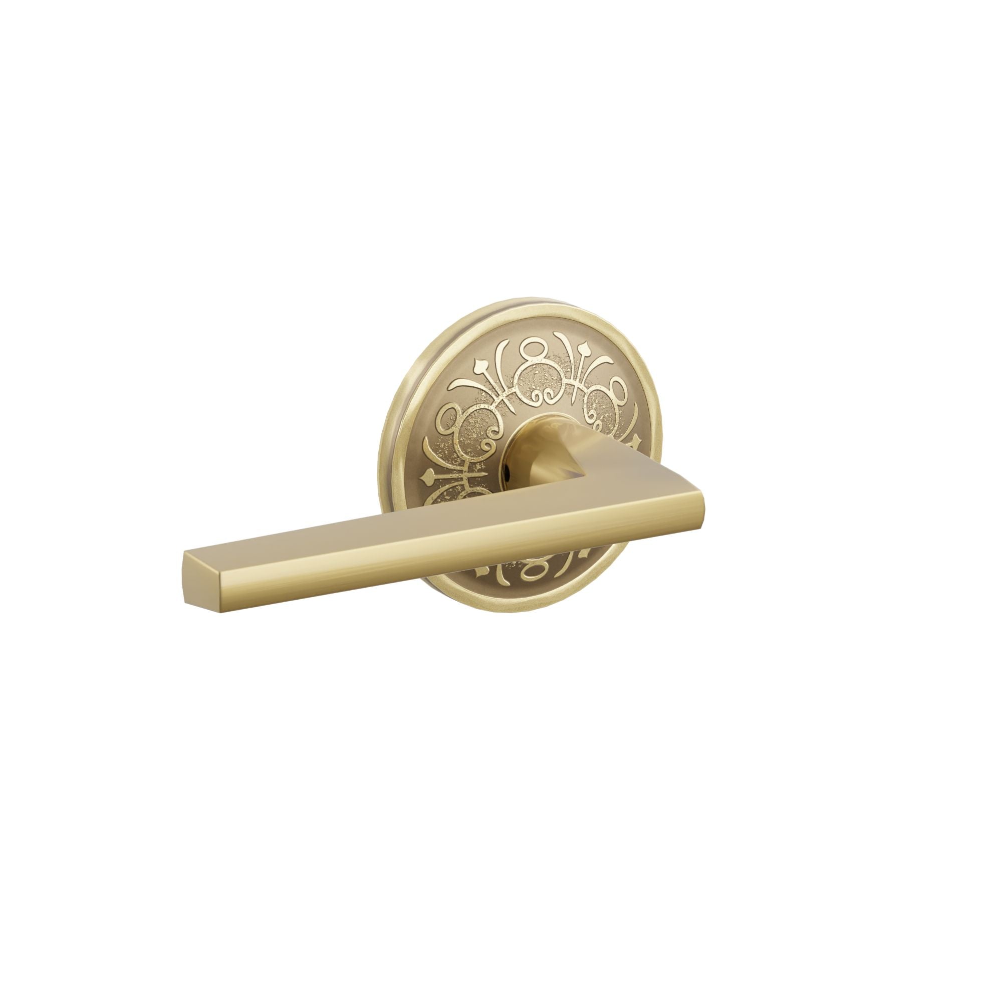 Emtek Hercules Lever Set with Lancaster Rosette