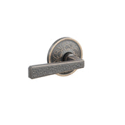 Emtek Concealed Fastener Hammered Lever Set With Lancaster Rosette