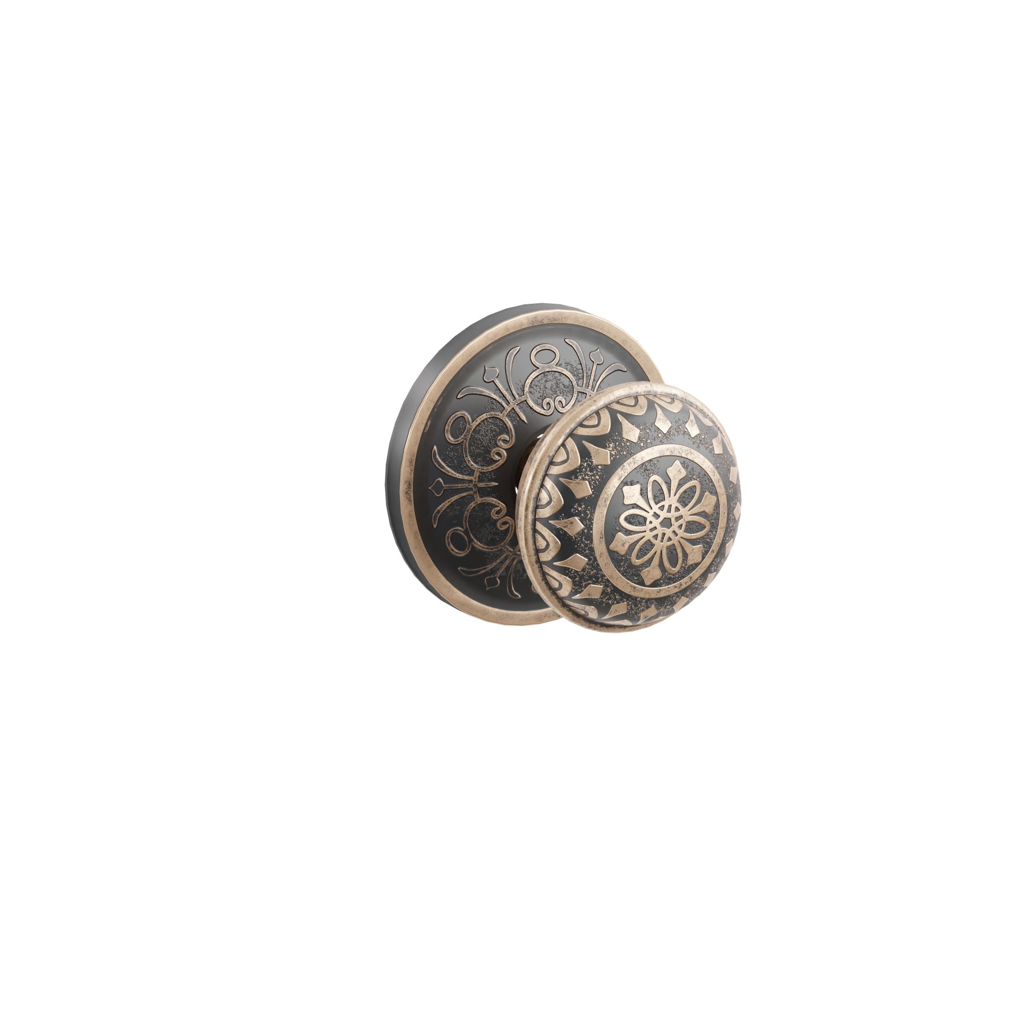 Emtek Concealed Fastener Lancaster Knob Set With Lancaster Rosette