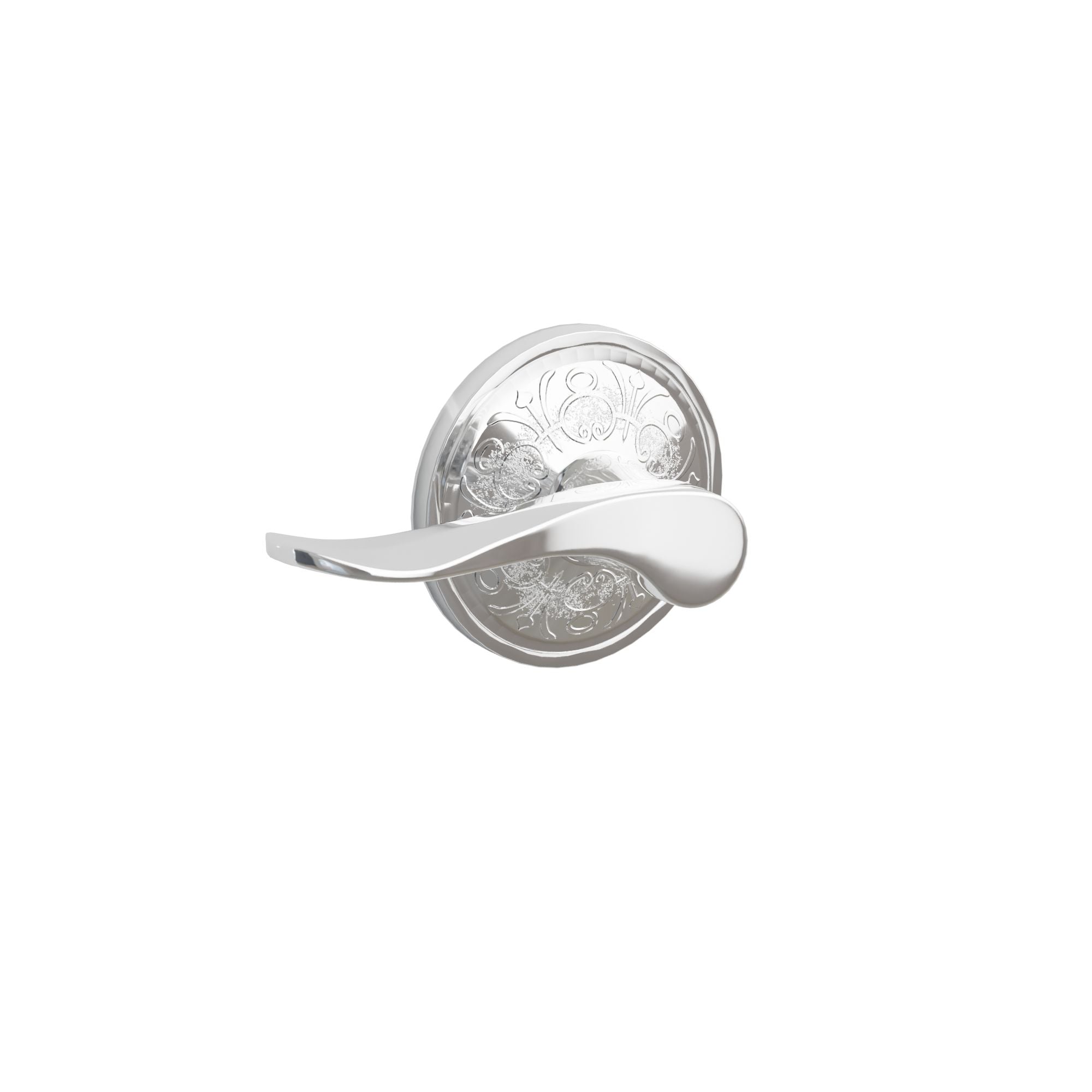 Emtek Hammered Lever Set with Lancaster Rosette