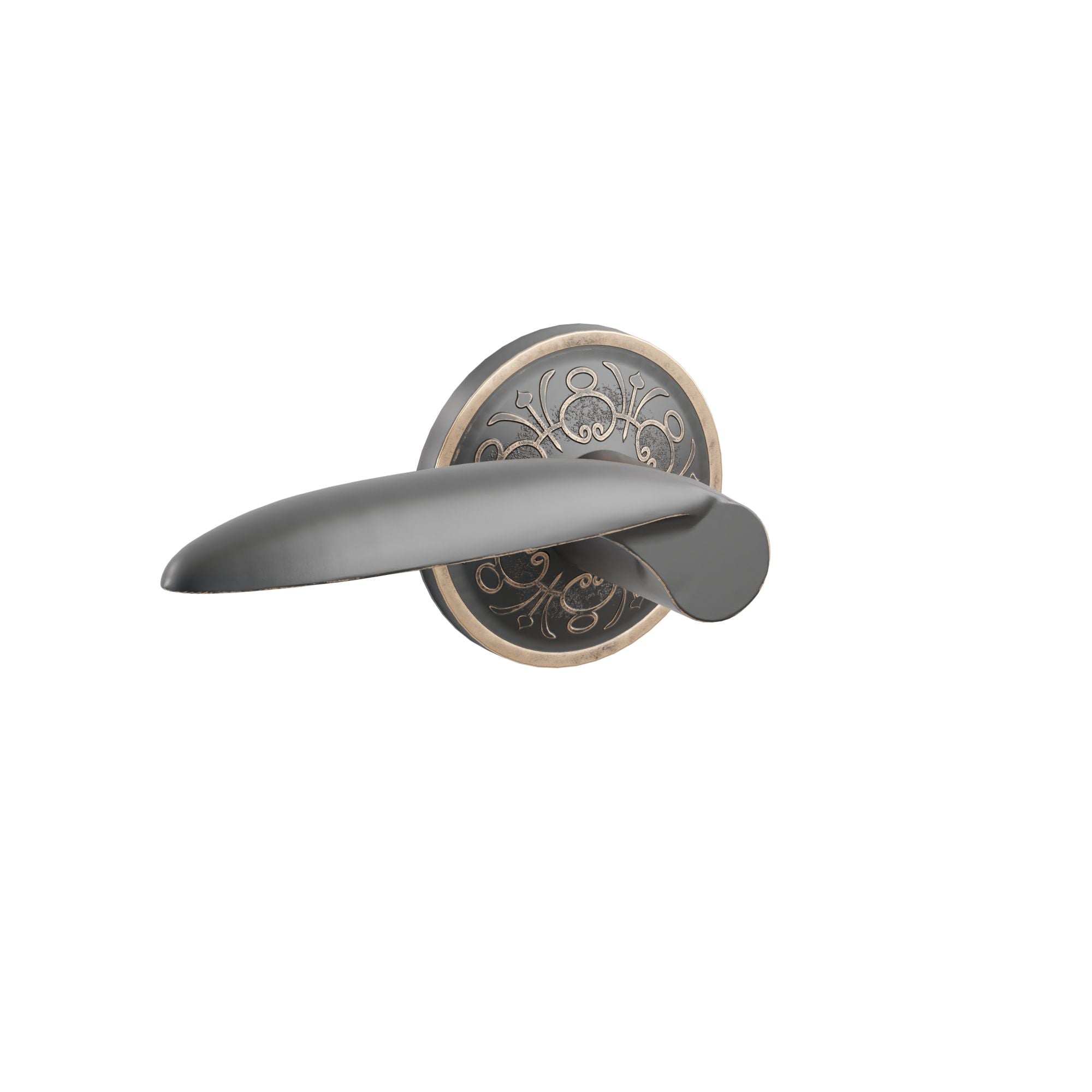 Emtek Luzern Lever Set with Lancaster Rosette