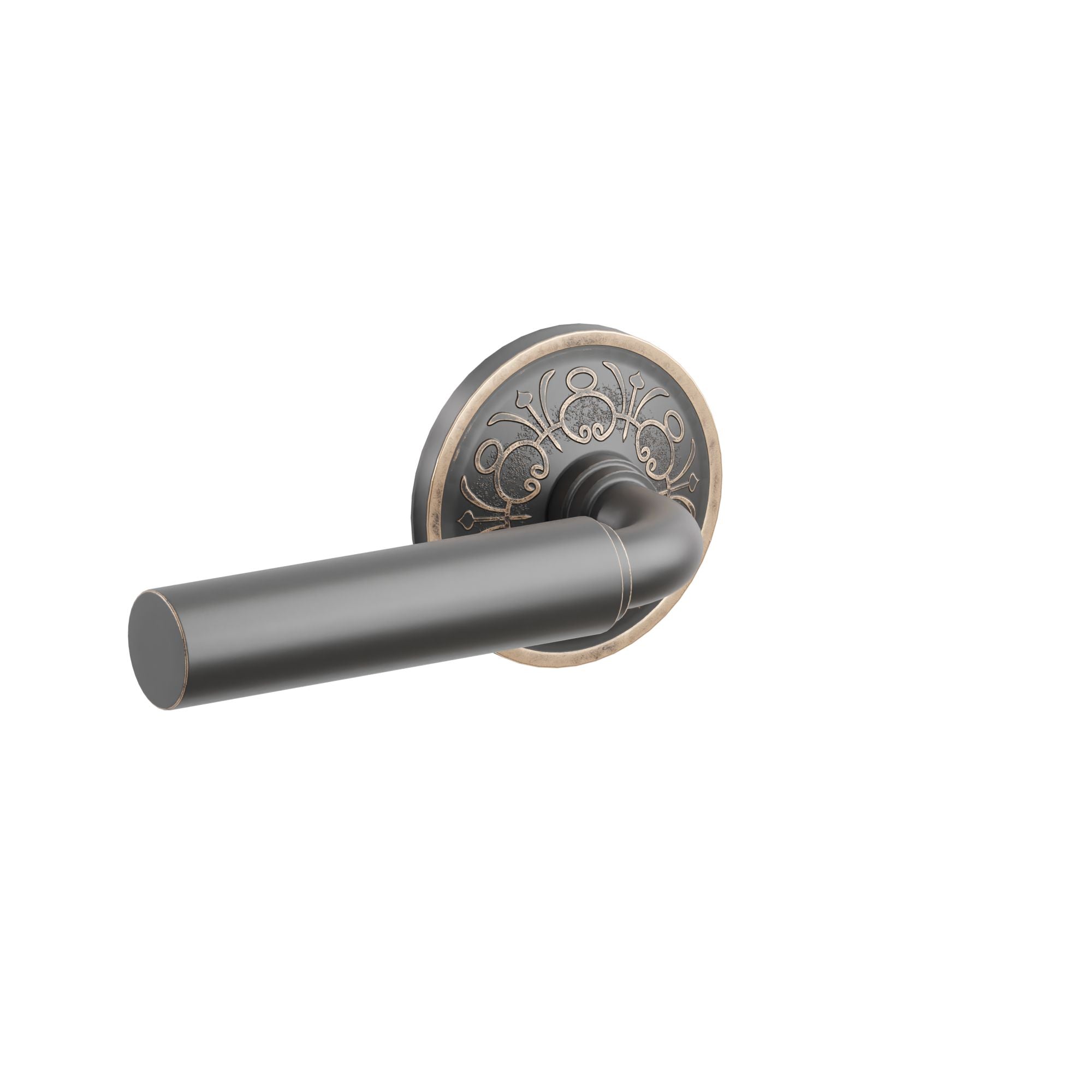 Emtek Mercury Lever Set with Lancaster Rosette