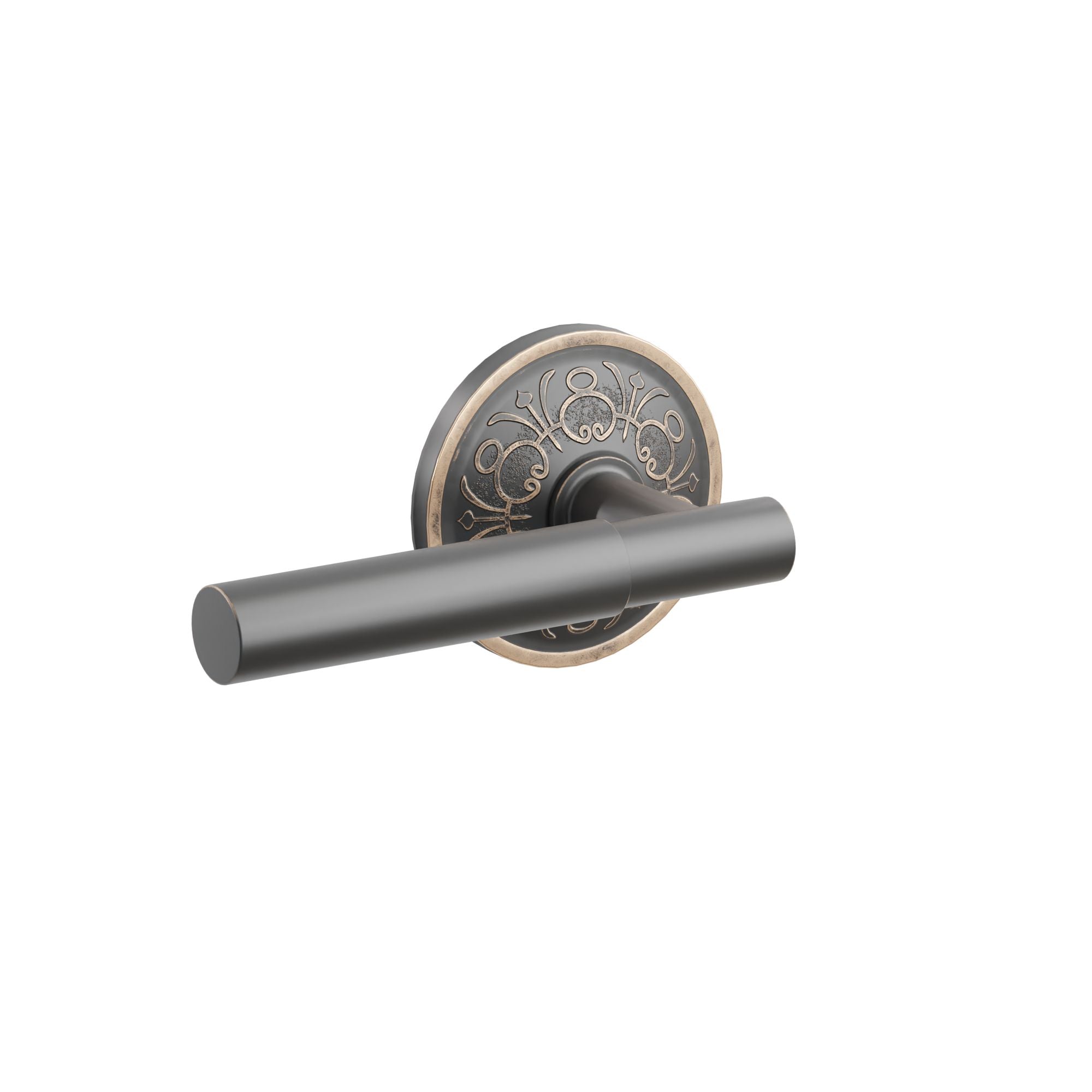 Emtek Manning Lever Set with Lancaster Rosette