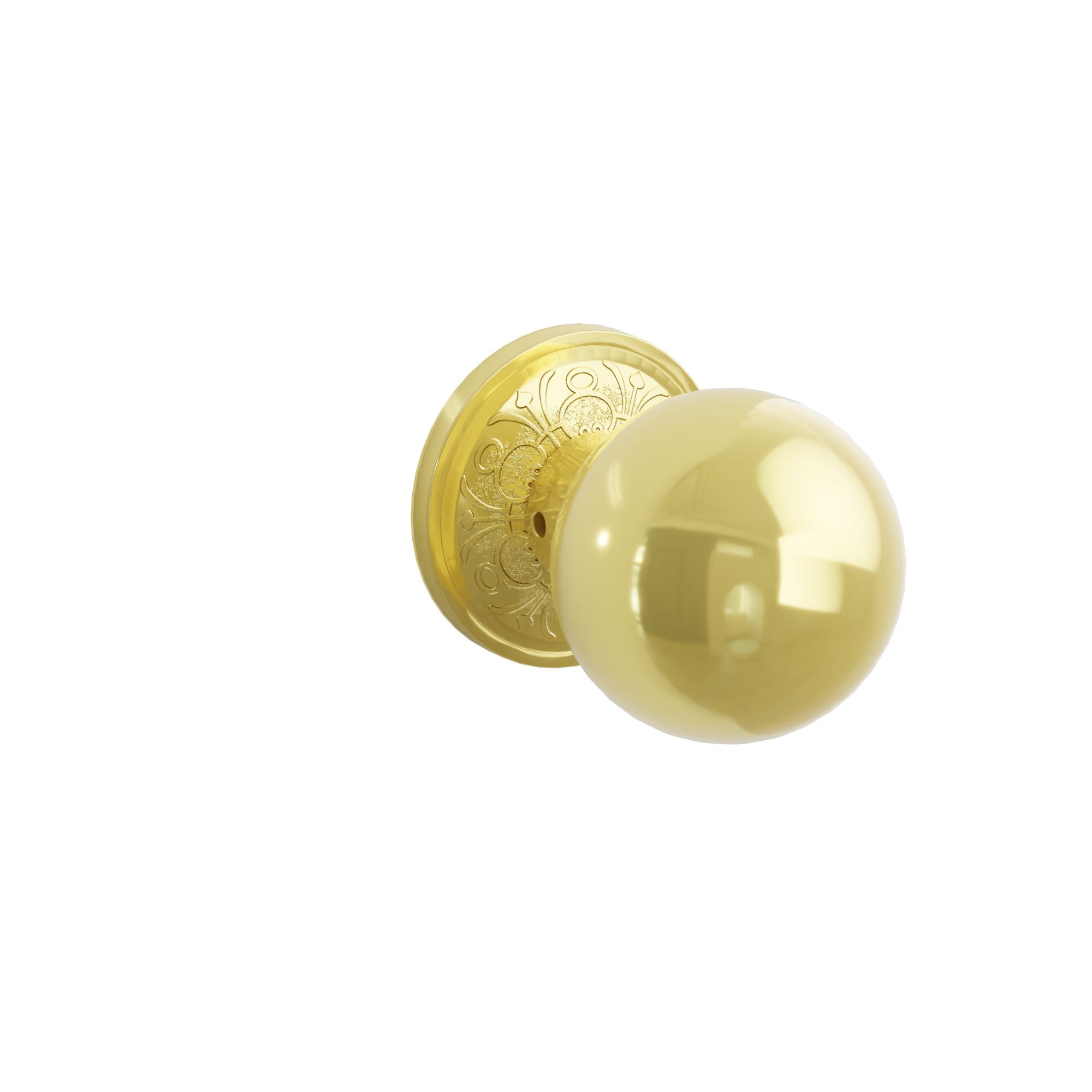 Emtek Concealed Fastener Orb Knob Set With Lancaster Rosette