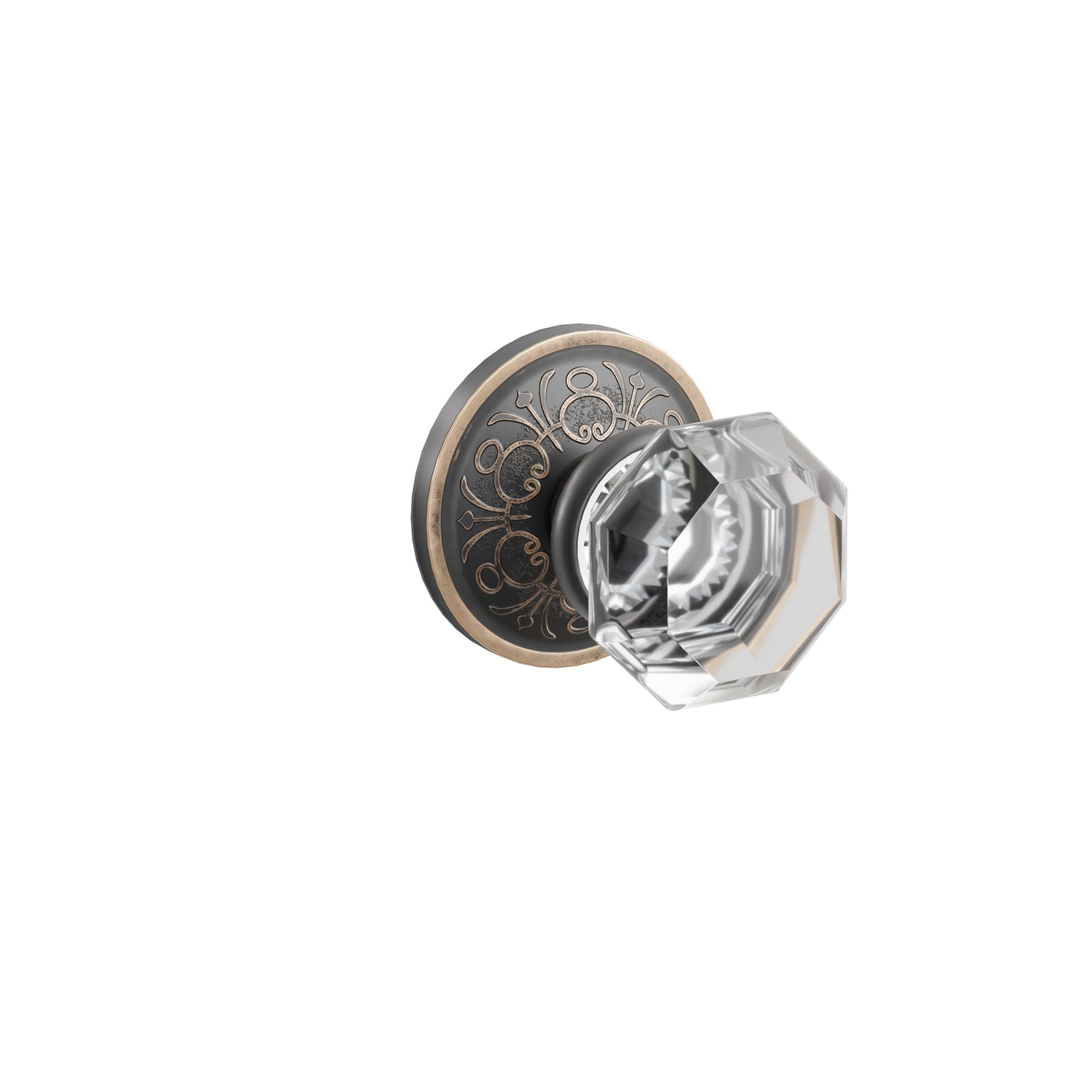 Emtek Concealed Fastener Old Town Knob Set with Lancaster Rosette