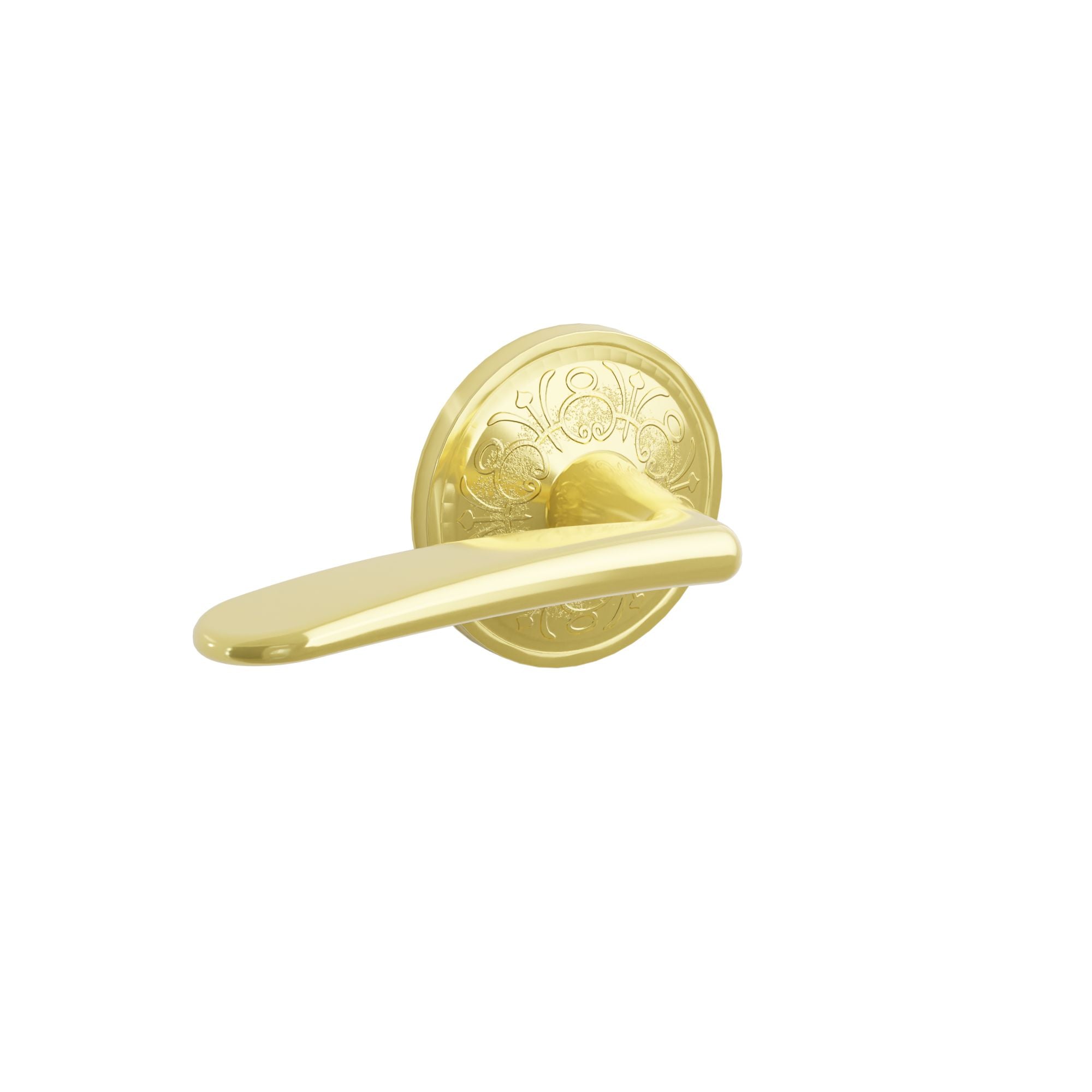 Emtek Concealed Fastener Poseidon Lever Set With Lancaster Rosette