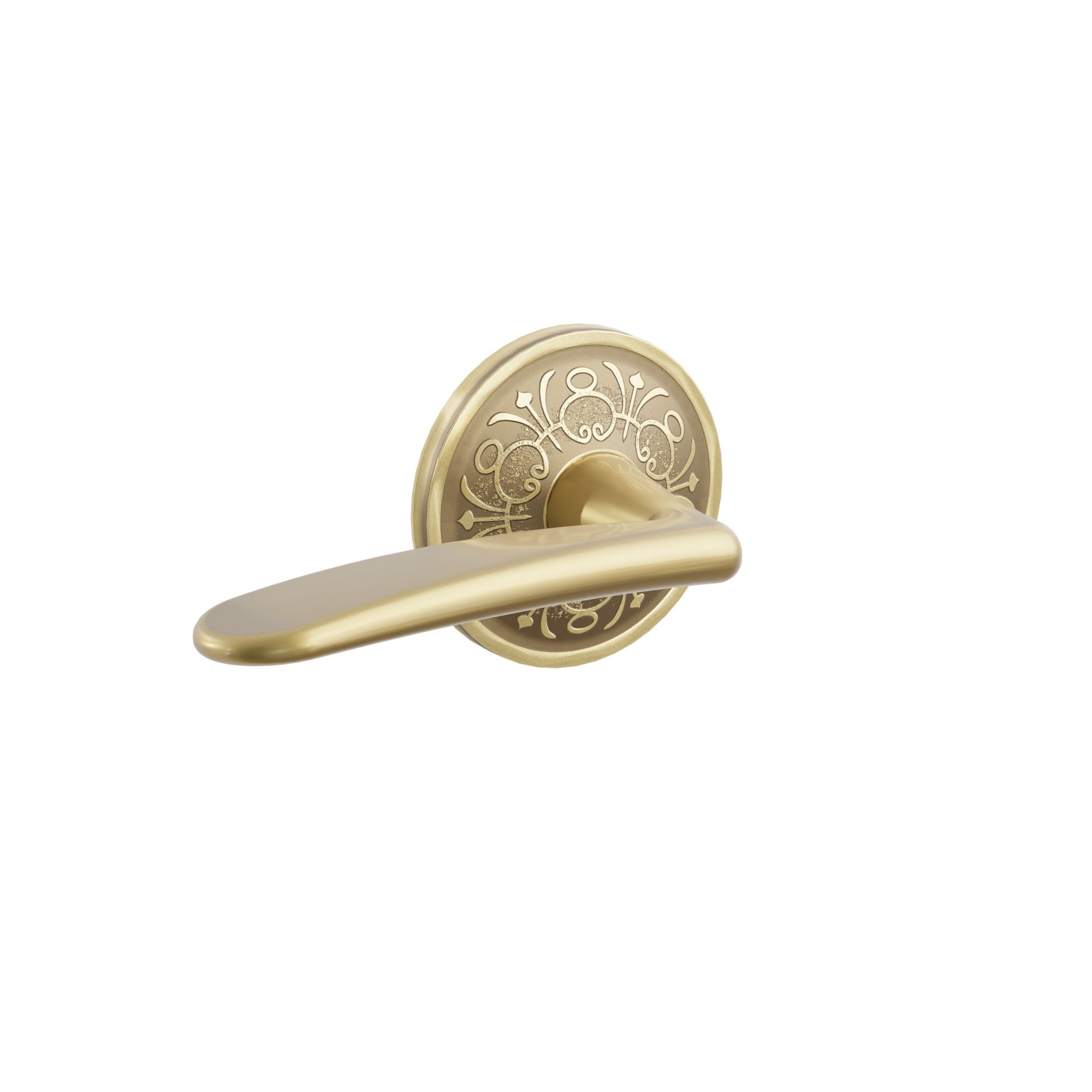 Emtek Poseidon Lever Set with Lancaster Rosette