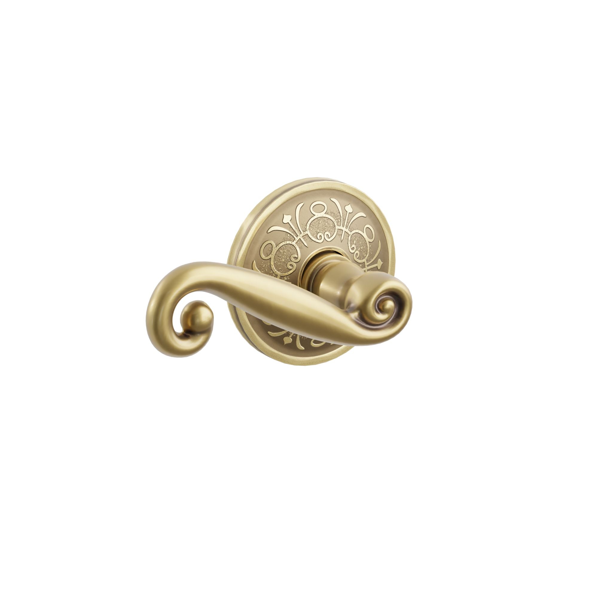 Emtek Rustic Lever Set with Lancaster Rosette