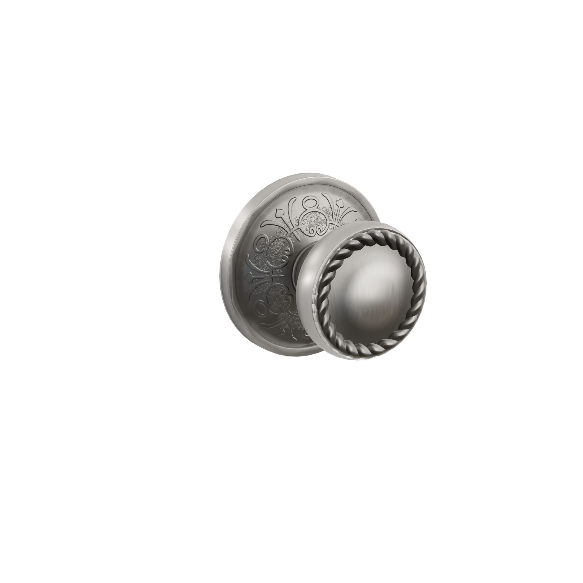 Emtek Concealed Fastener Rope Knob Set With Lancaster Rosette