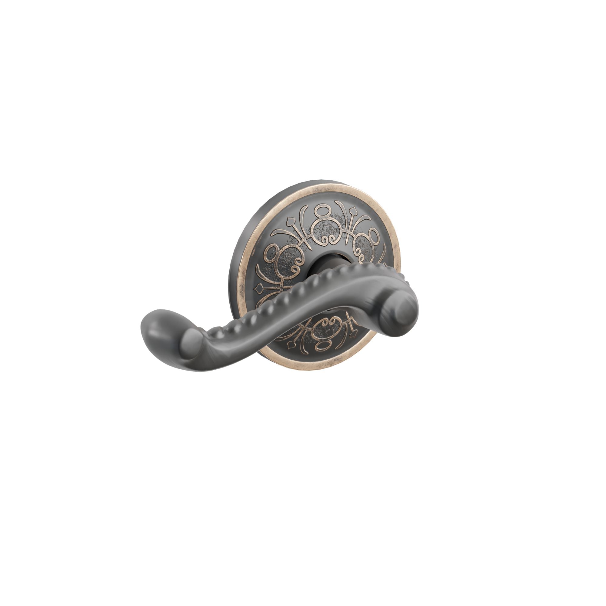 Emtek Concealed Fastener Rope Lever Set with Lancaster Rosette