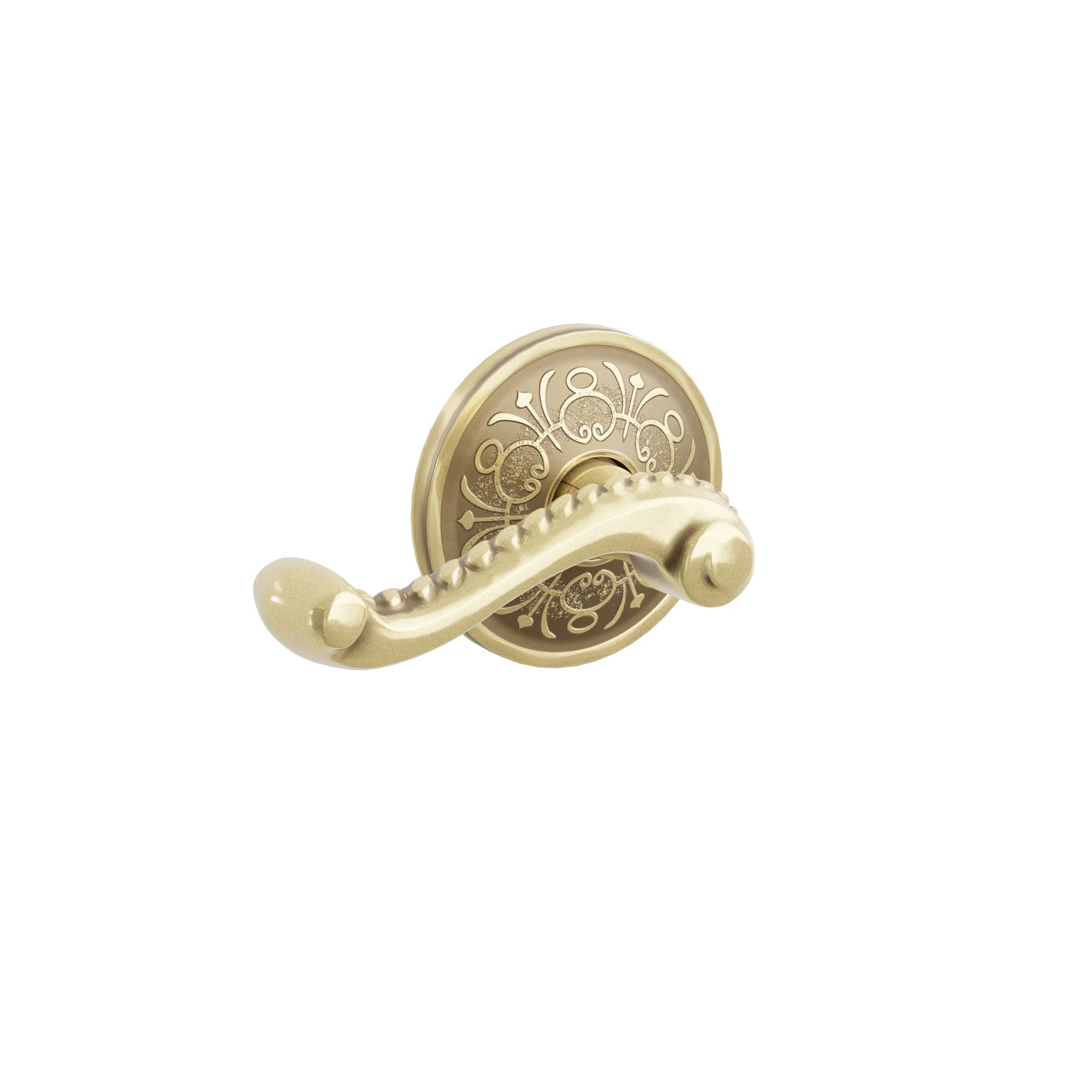 Emtek Concealed Fastener Rope Lever Set with Lancaster Rosette