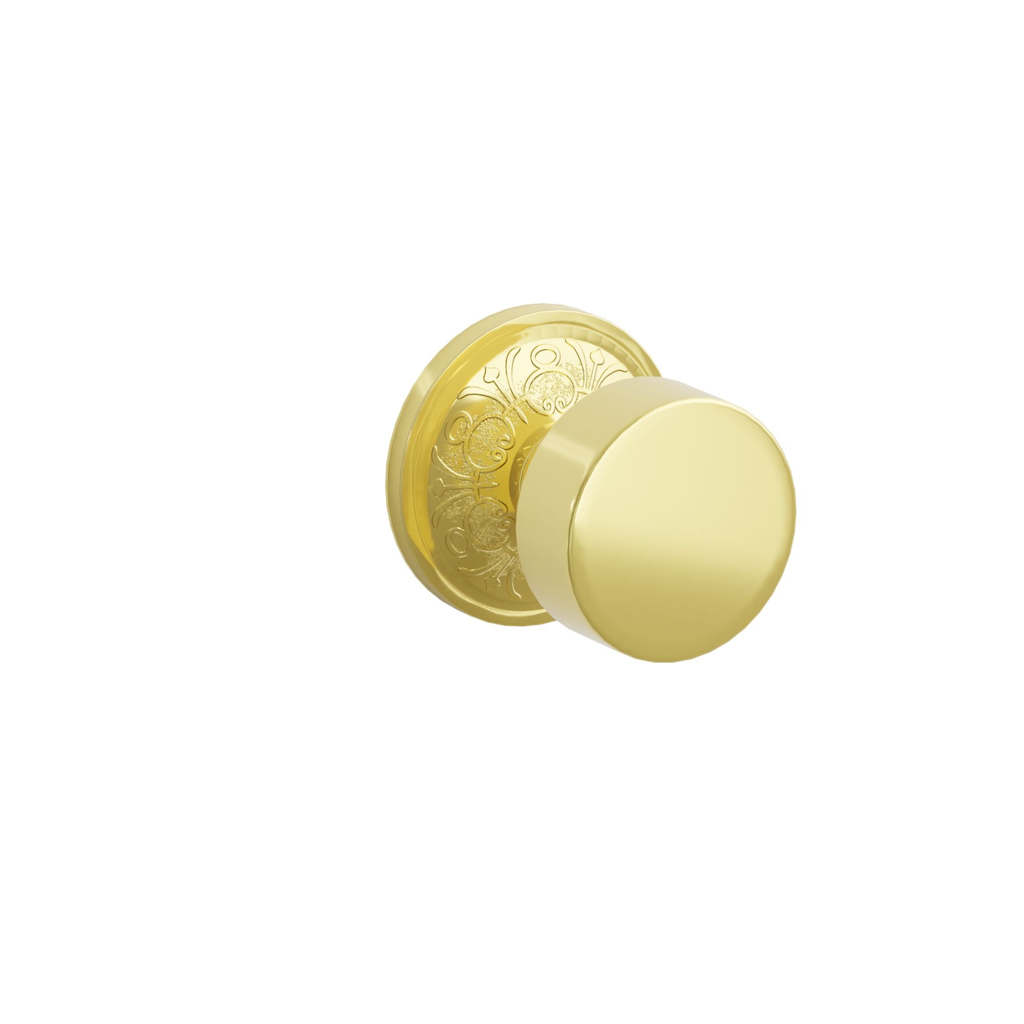 Emtek Round Knob Set with Lancaster Rosette