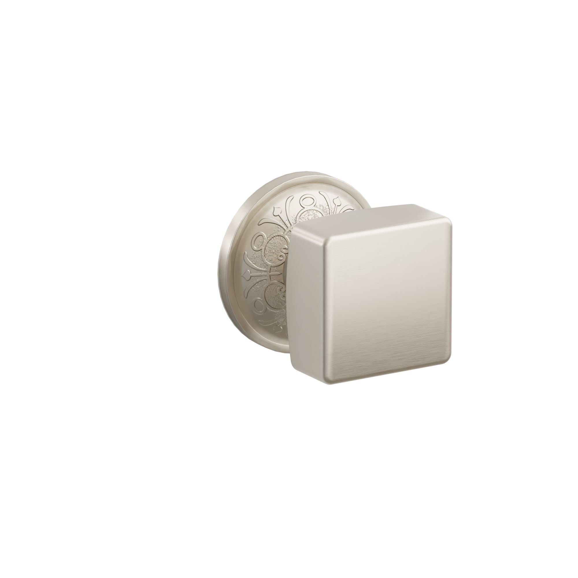 Emtek Square Knob Set with Lancaster Rosette