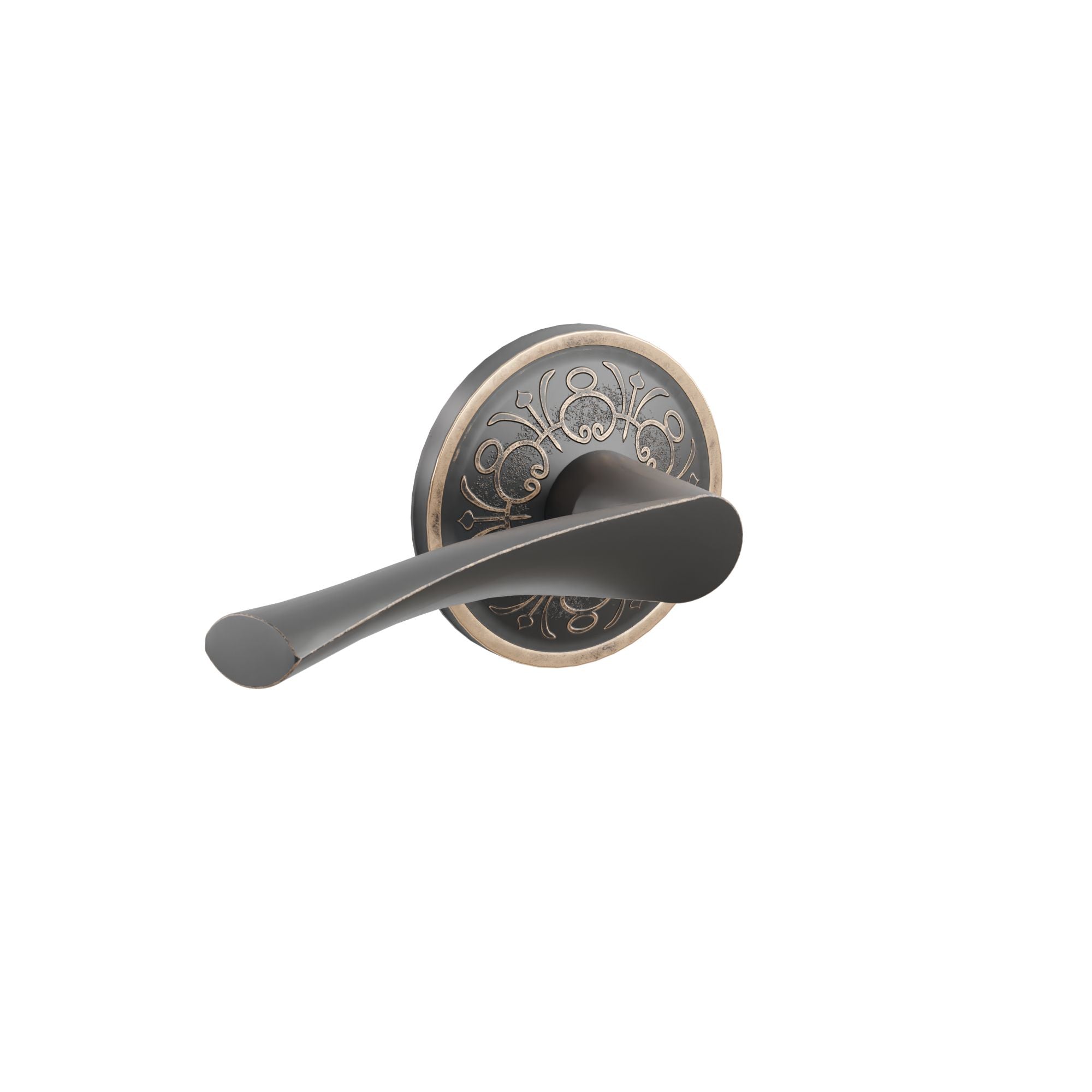 Emtek Concealed Fastener Triton Lever Set With Lancaster Rosette