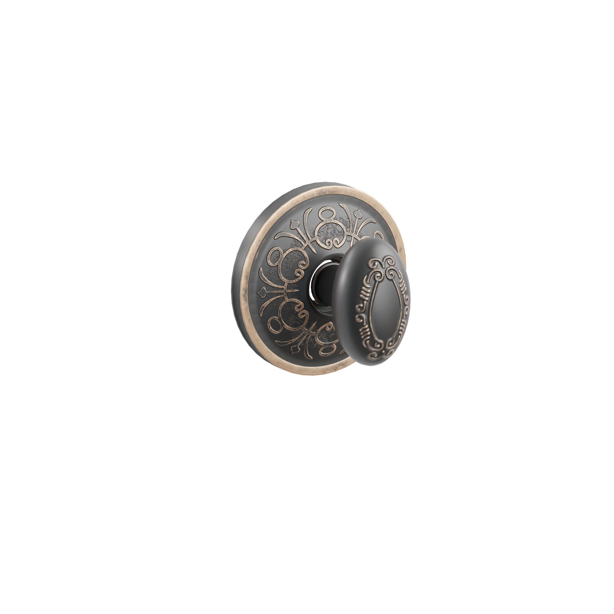 Emtek Concealed Fastener Victoria Knob Set With Lancaster Rosette