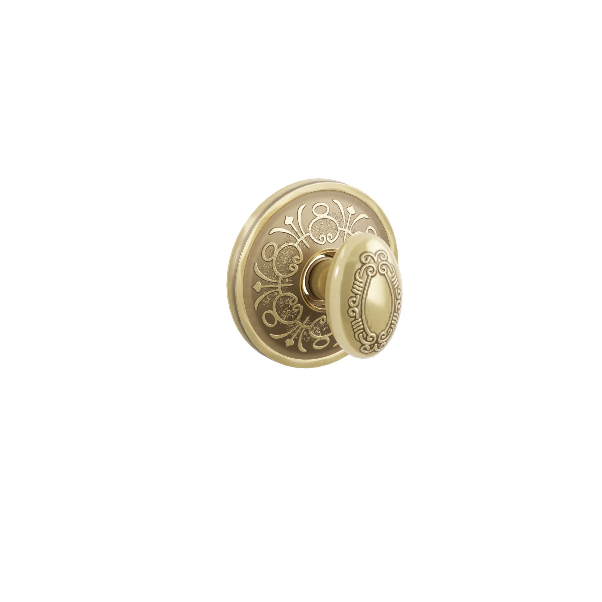 Emtek Concealed Fastener Victoria Knob Set With Lancaster Rosette