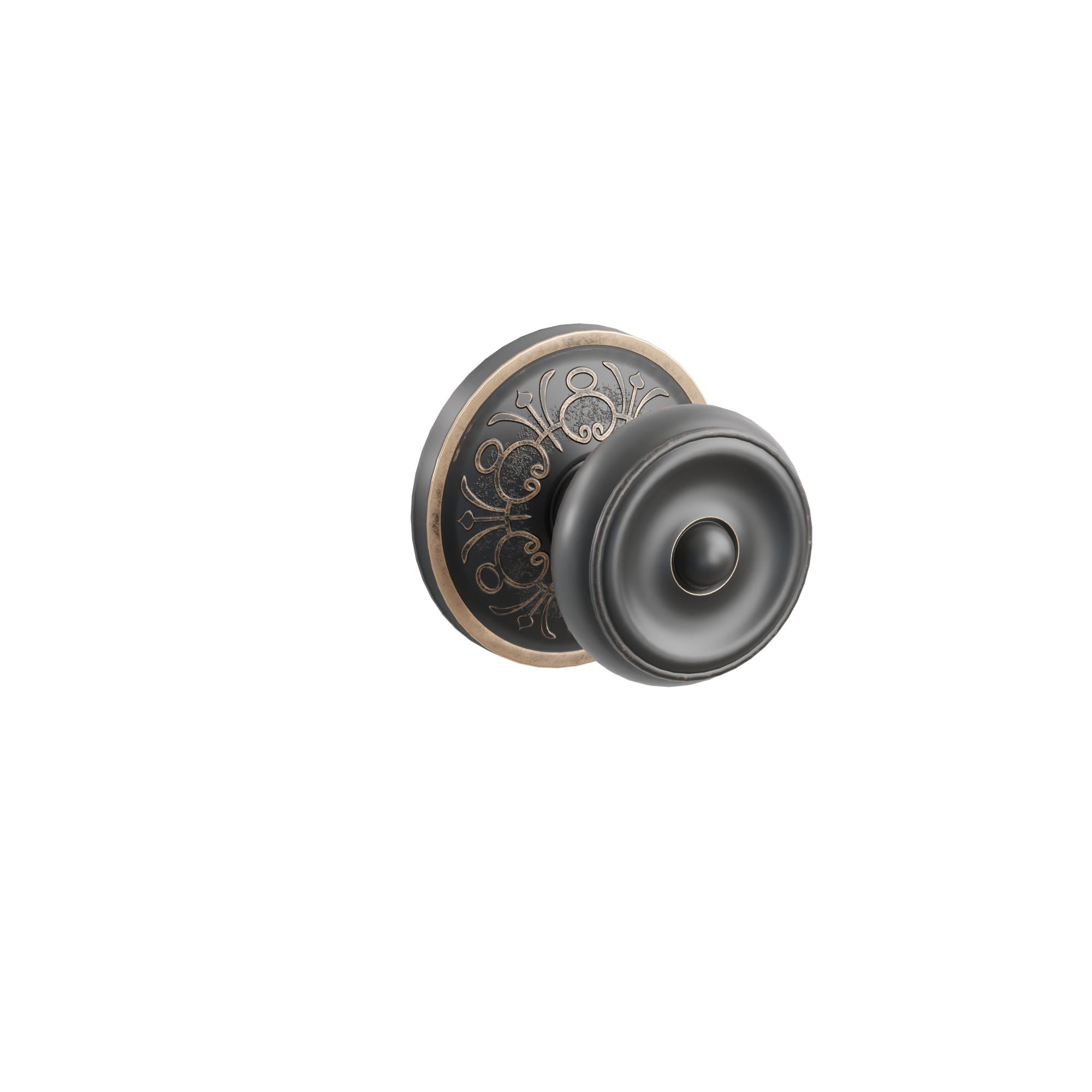 Emtek Concealed Fastener Waverly Knob Set With Lancaster Rosette