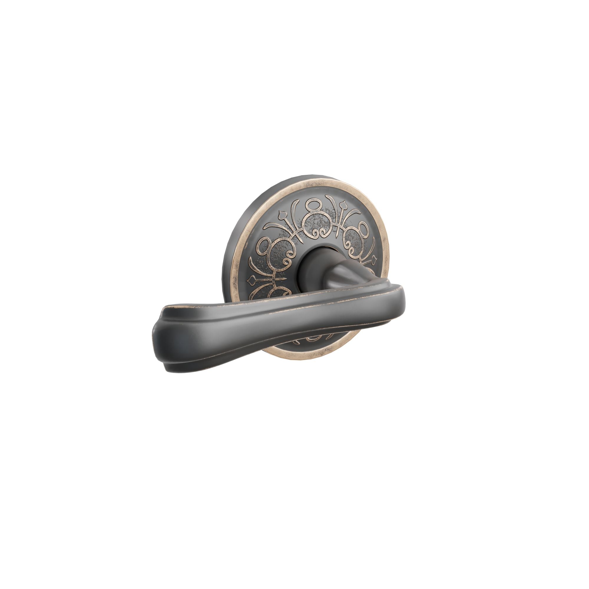 Emtek Concealed Fastener Wembley Lever Set with Lancaster Rosette